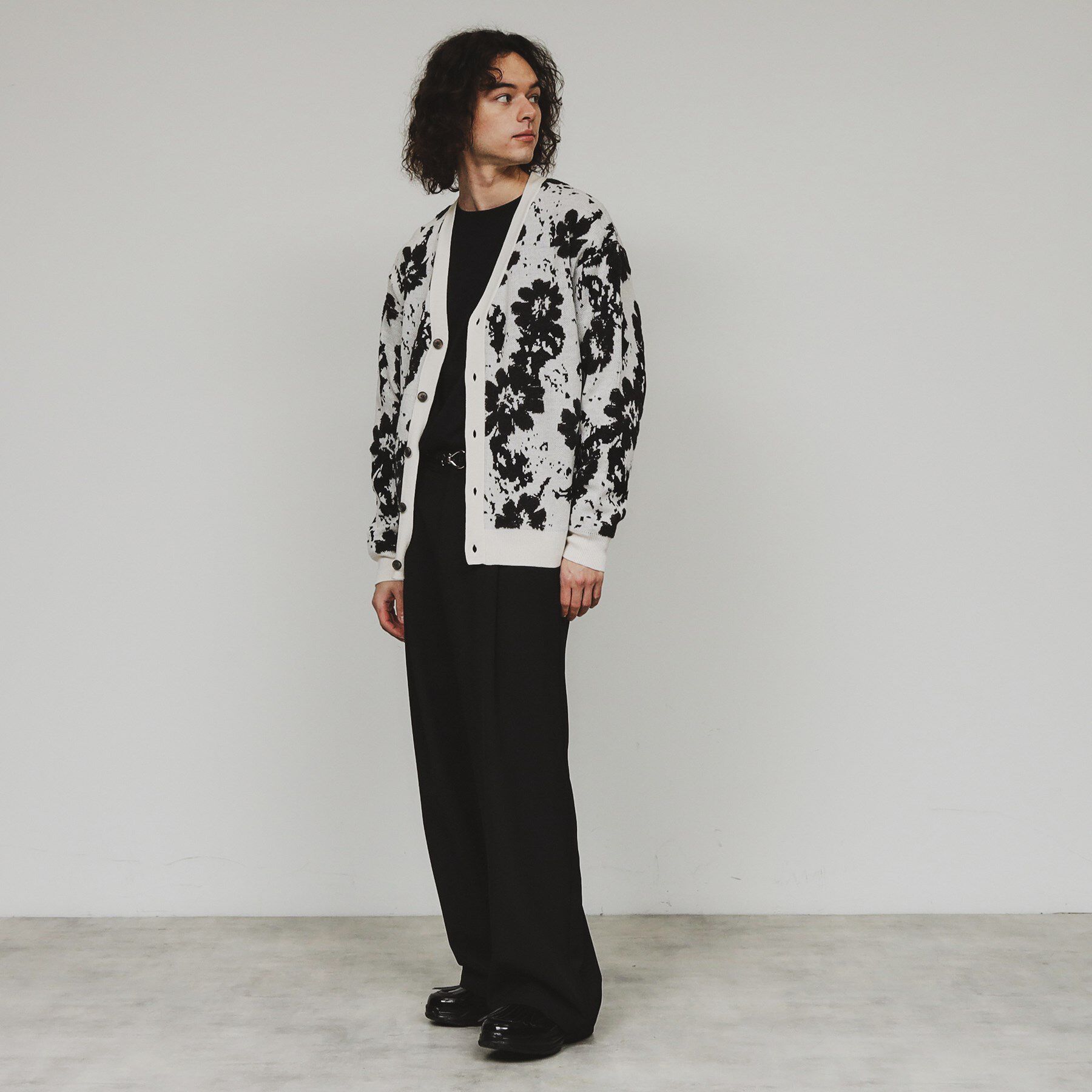 tk.TAKEO KIKUCHI「フラワージャカードカーディガン」|カーディガン|