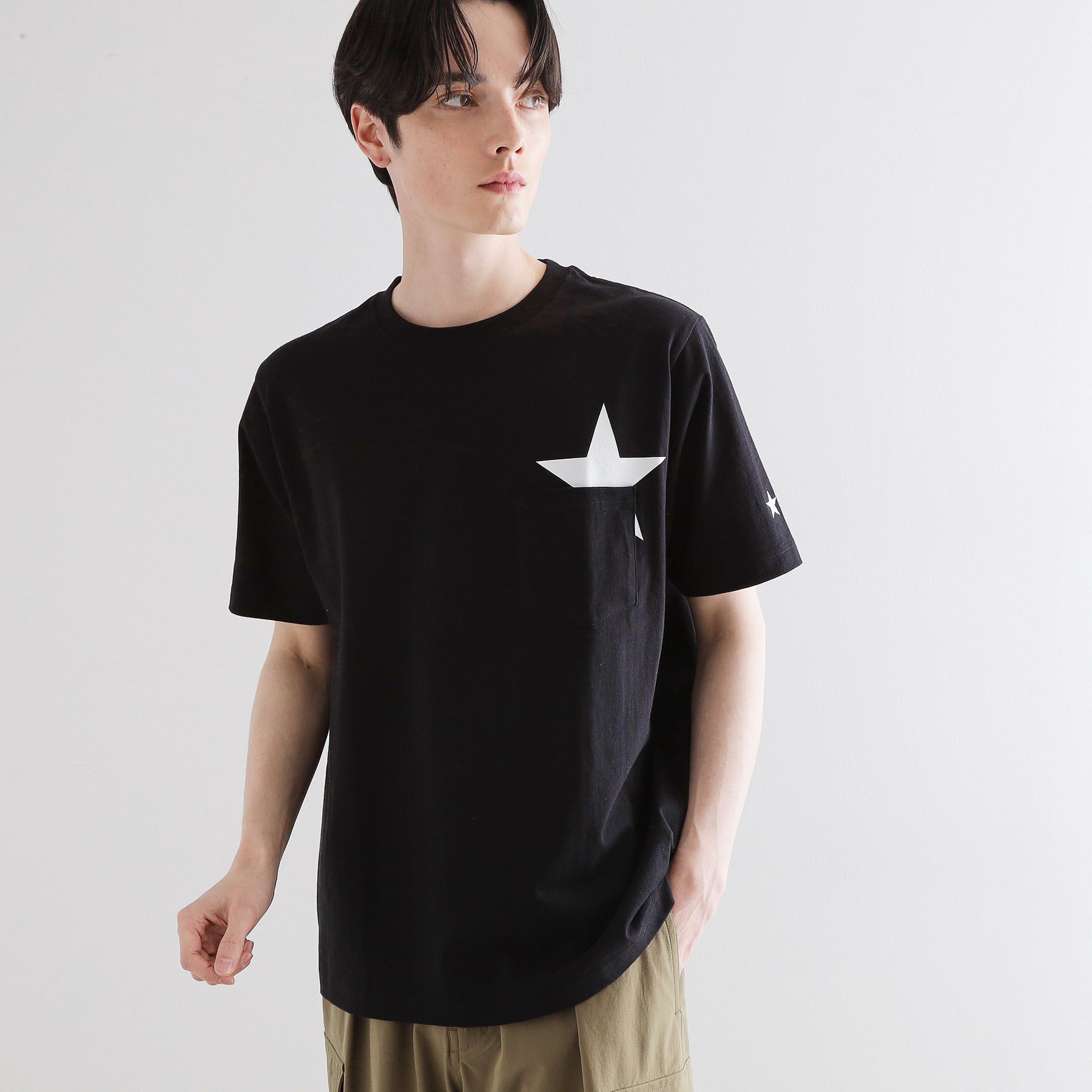 tk.TAKEO KIKUCHI「スターTシャツアソート」|Tシャツ・カットソー|ブラック(019)