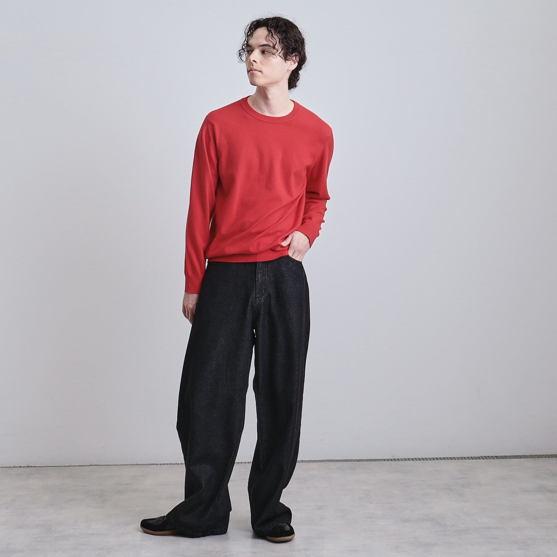 tk.TAKEO KIKUCHI「スーパーワイドバギーデニムパンツ」|デニム|