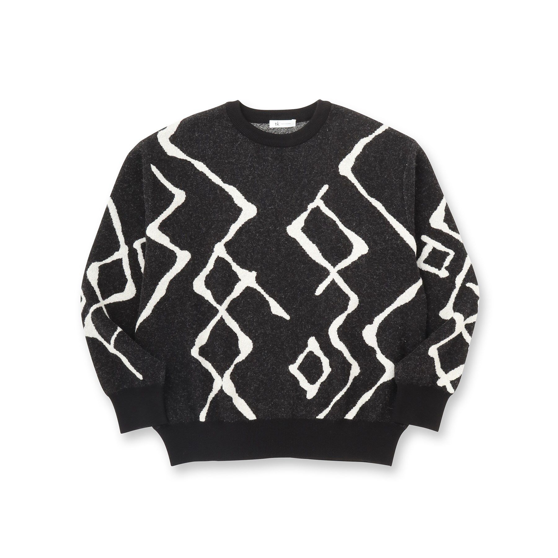 tk.TAKEO KIKUCHI「ラインアートニットプルオーバー」|ニット・セーター|