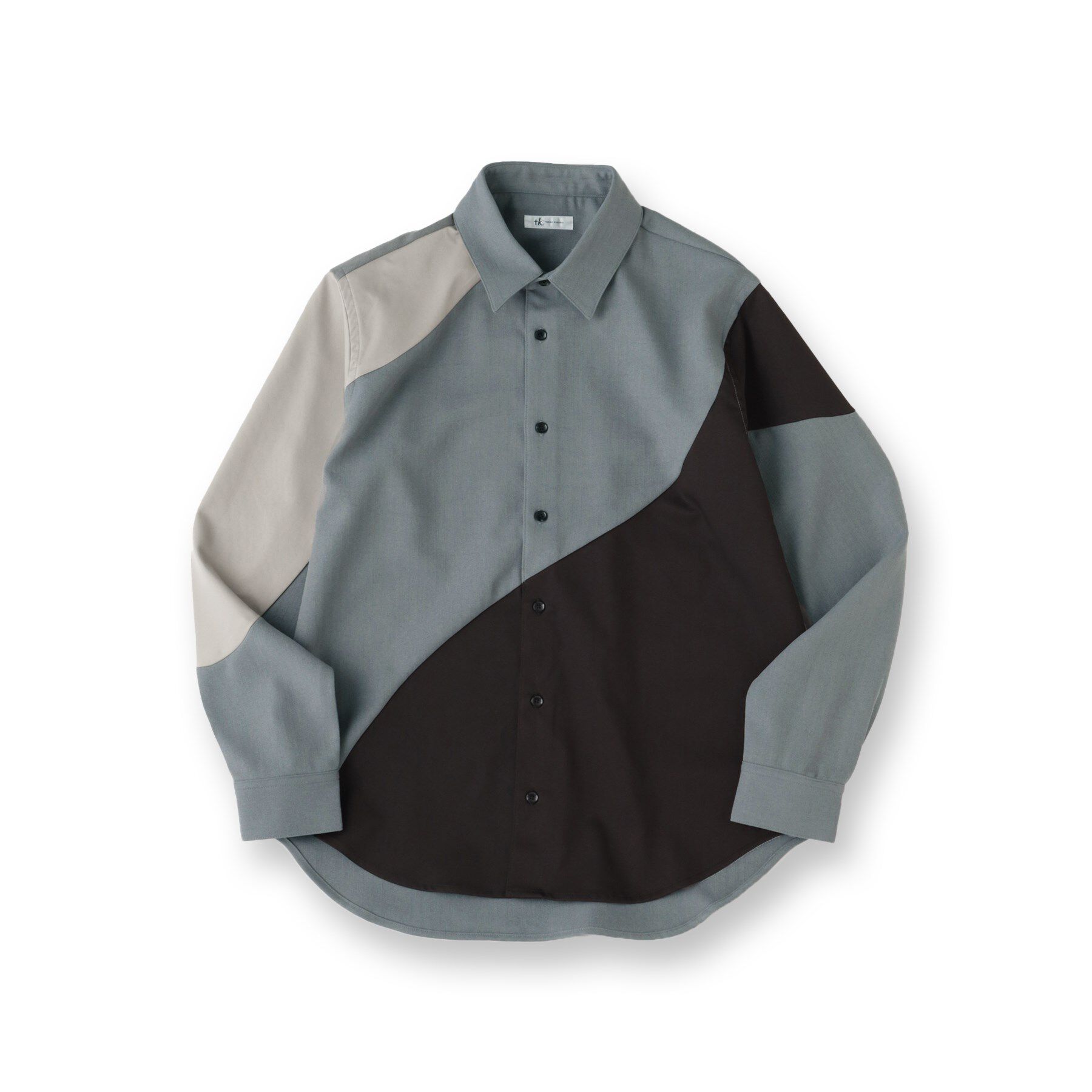 tk.TAKEO KIKUCHI「ヘリンボーンカーブスイッチシャツ」|シャツ・ブラウス|