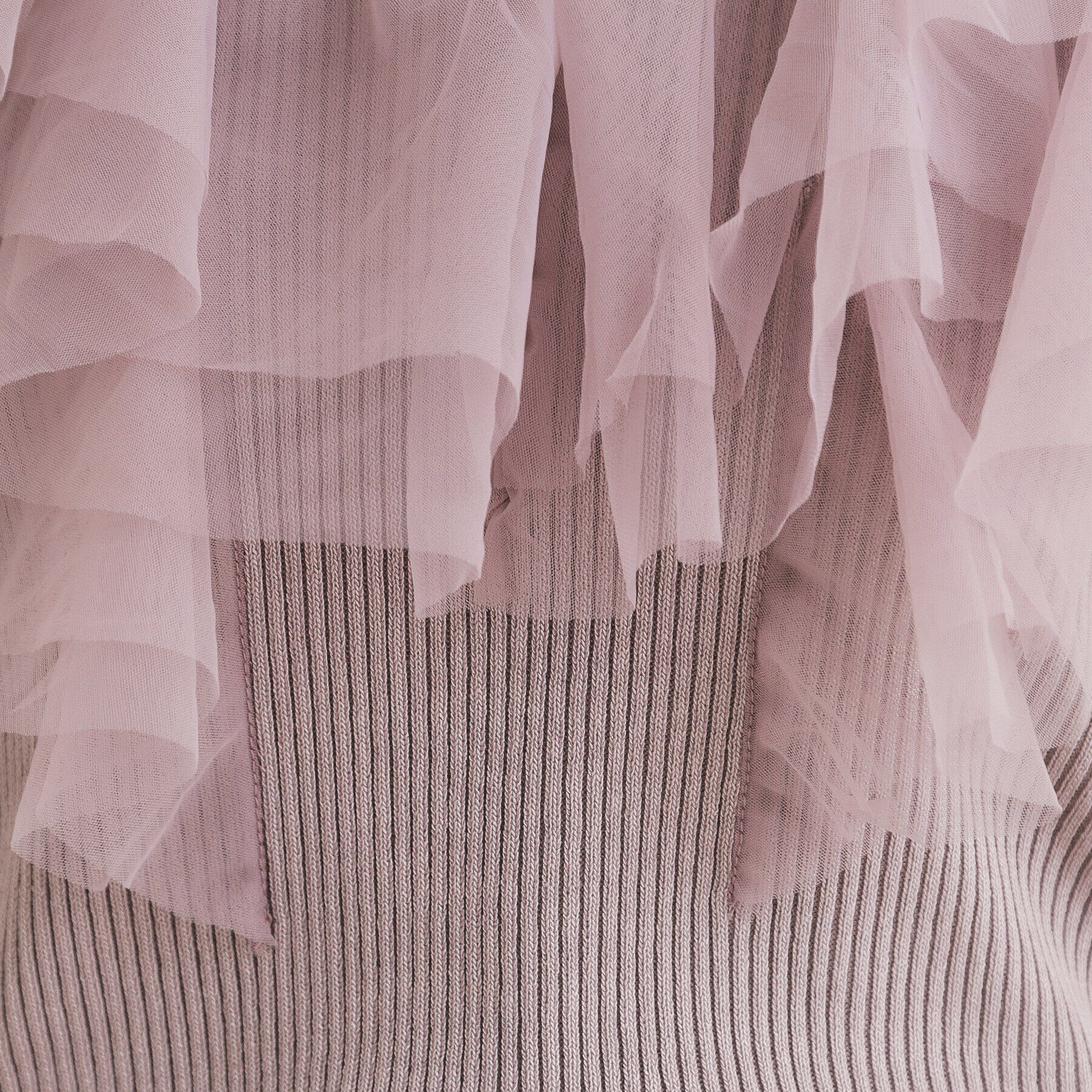 index「チュールフリルリブニット【洗濯機洗い可】」|ニット・セーター|