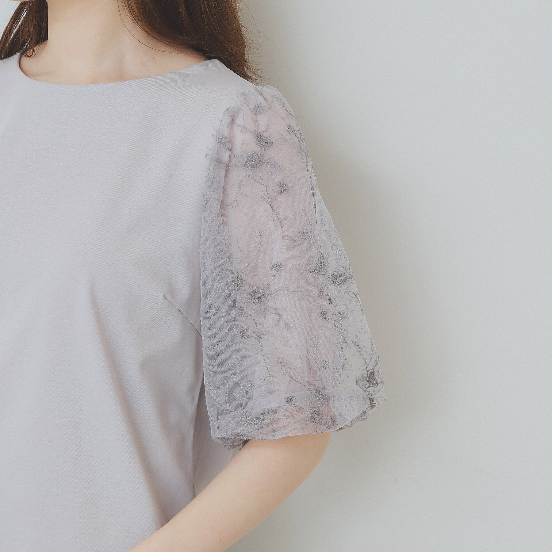 index「シアーバルーンスリーブトップス【洗濯機洗い可/接触冷感】」|Tシャツ・カットソー|