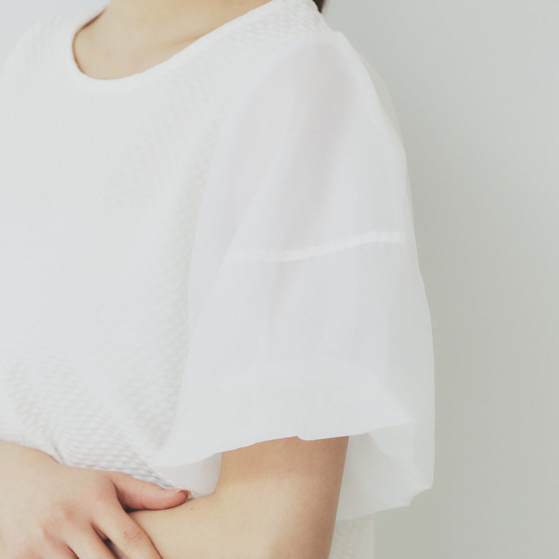 index「シアーバルーンスリーブトップス【洗濯機洗い可】」|Tシャツ・カットソー|