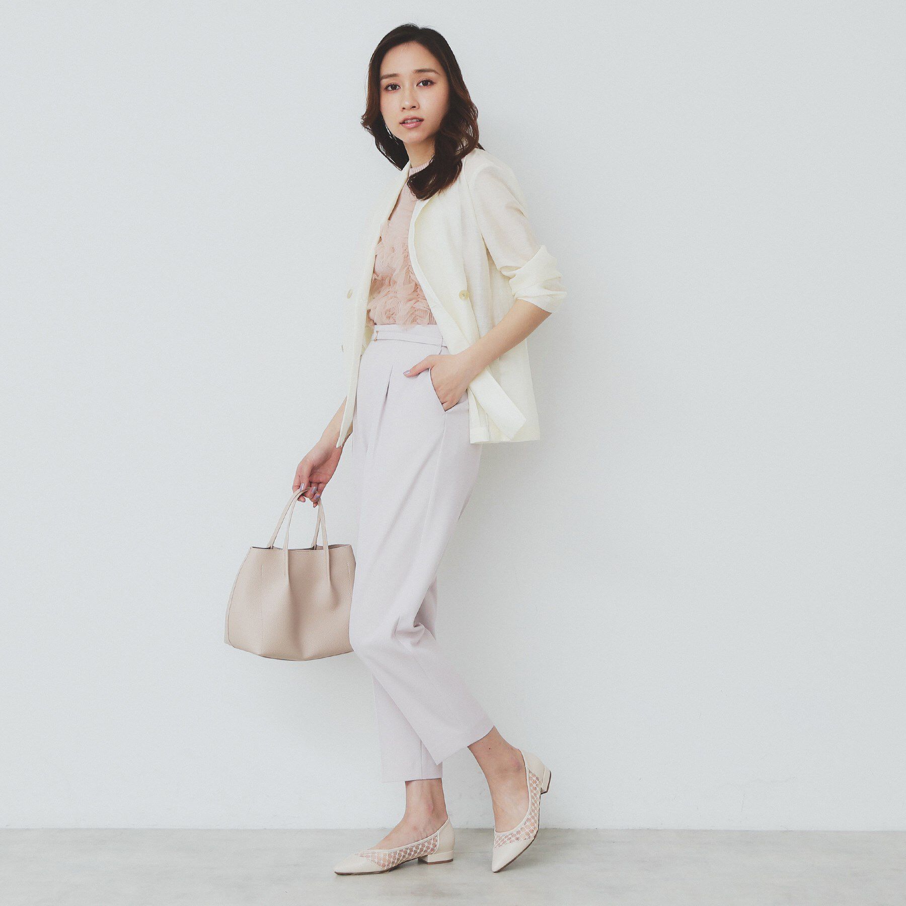 index「ストレッチテーパードパンツ【洗濯機洗い可/吸水速乾/防シワ】」|その他|