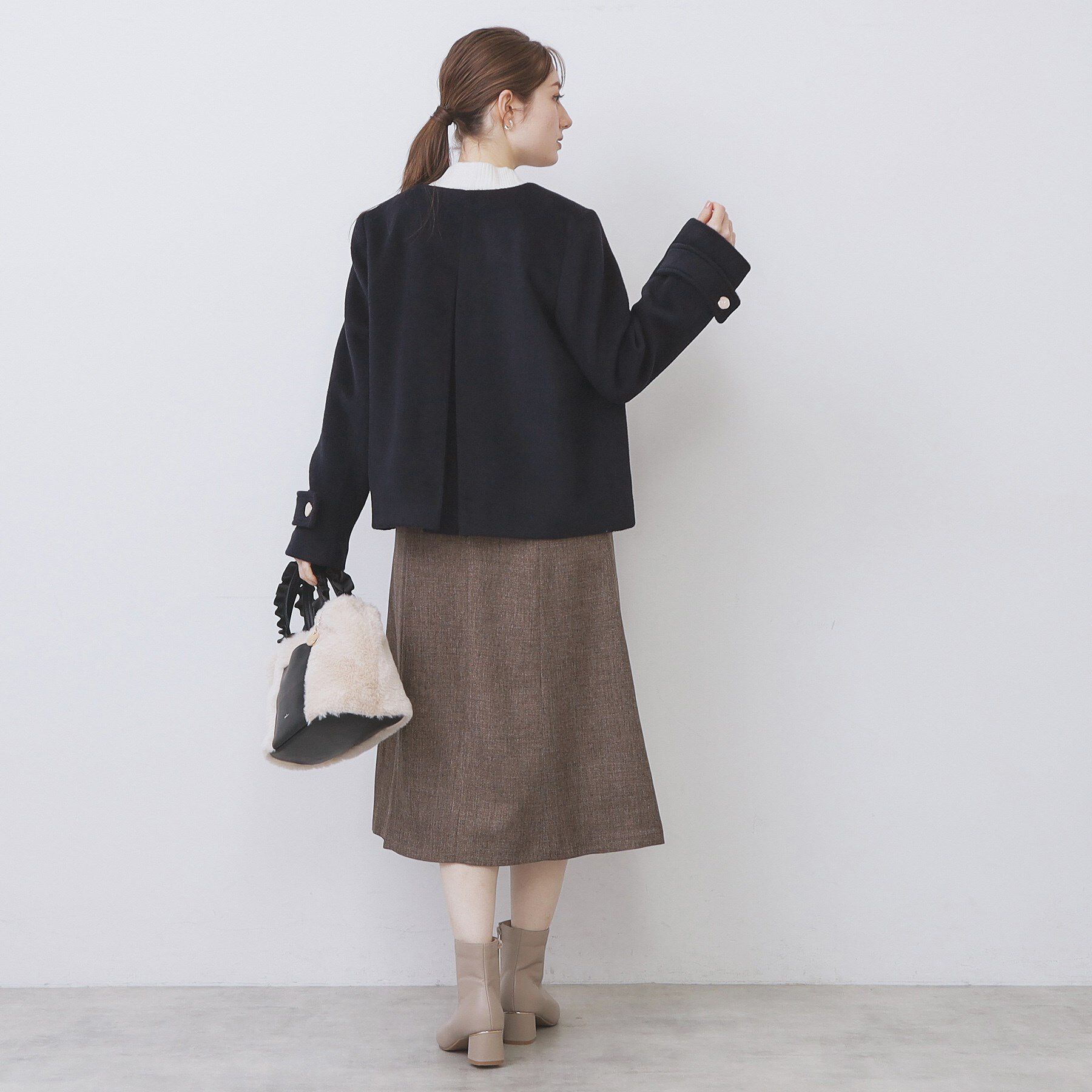 index「ノーカラーショートコート」|ノーカラーコート|