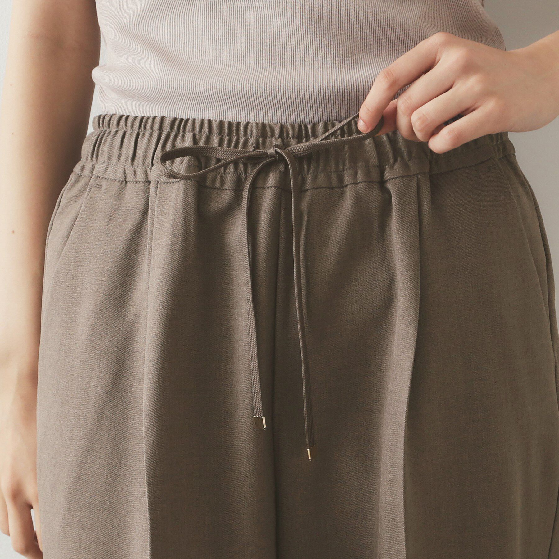 OPAQUE.CLIP「ストレッチ美脚イージーワイドパンツ【洗濯機洗い可】」|その他|