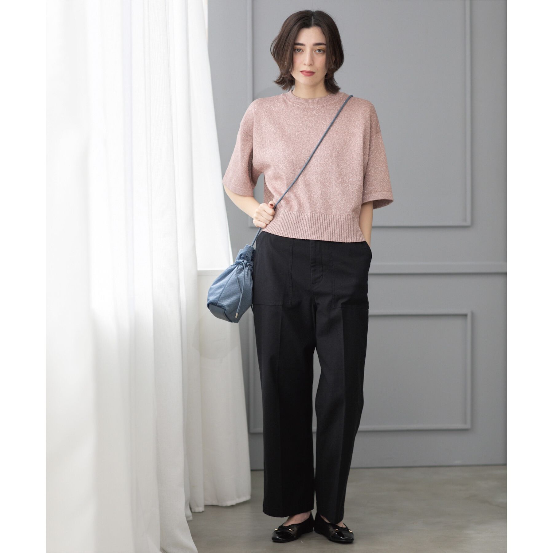 OPAQUE.CLIP「《S-LLサイズ》ストレッチベイカーワイドパンツ【洗濯機洗い可】」|その他|