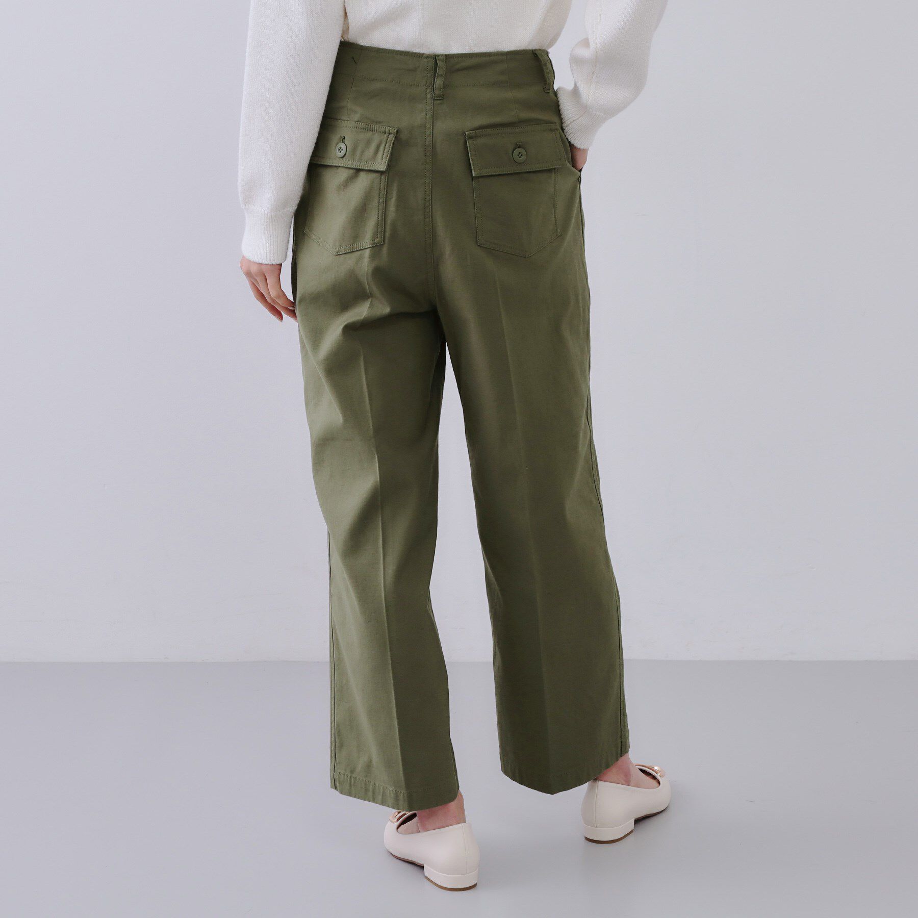 OPAQUE.CLIP「《S-LLサイズ》ストレッチベイカーワイドパンツ【洗濯機洗い可】」|その他|