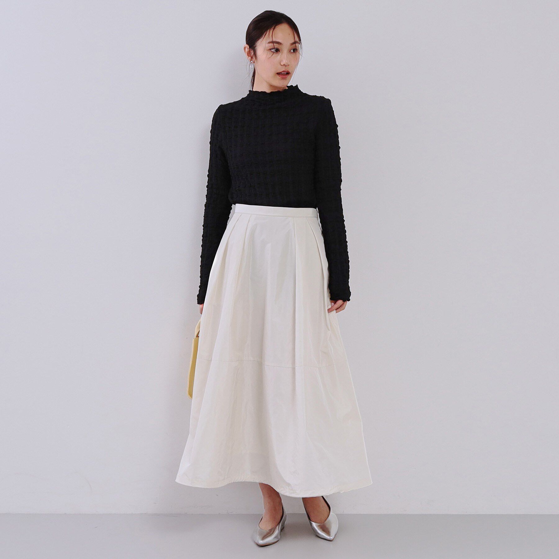 OPAQUE.CLIP「ぽこぽこハイネックカットソー【洗濯機洗い可】」|Tシャツ・カットソー|