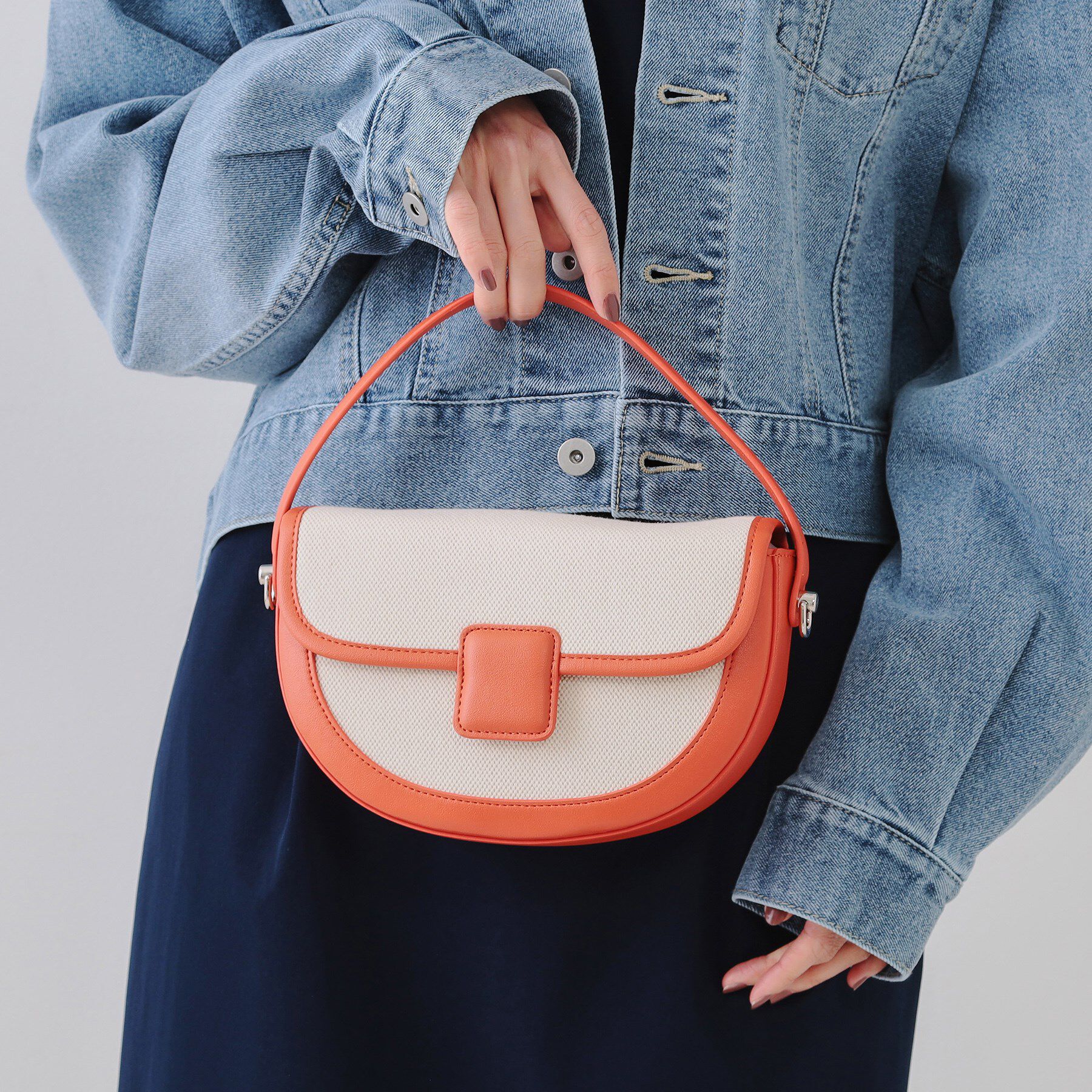 OPAQUE.CLIP「【2WAY】キャンバストリミングデザインバッグ」|ショルダー・メッセンジャー|