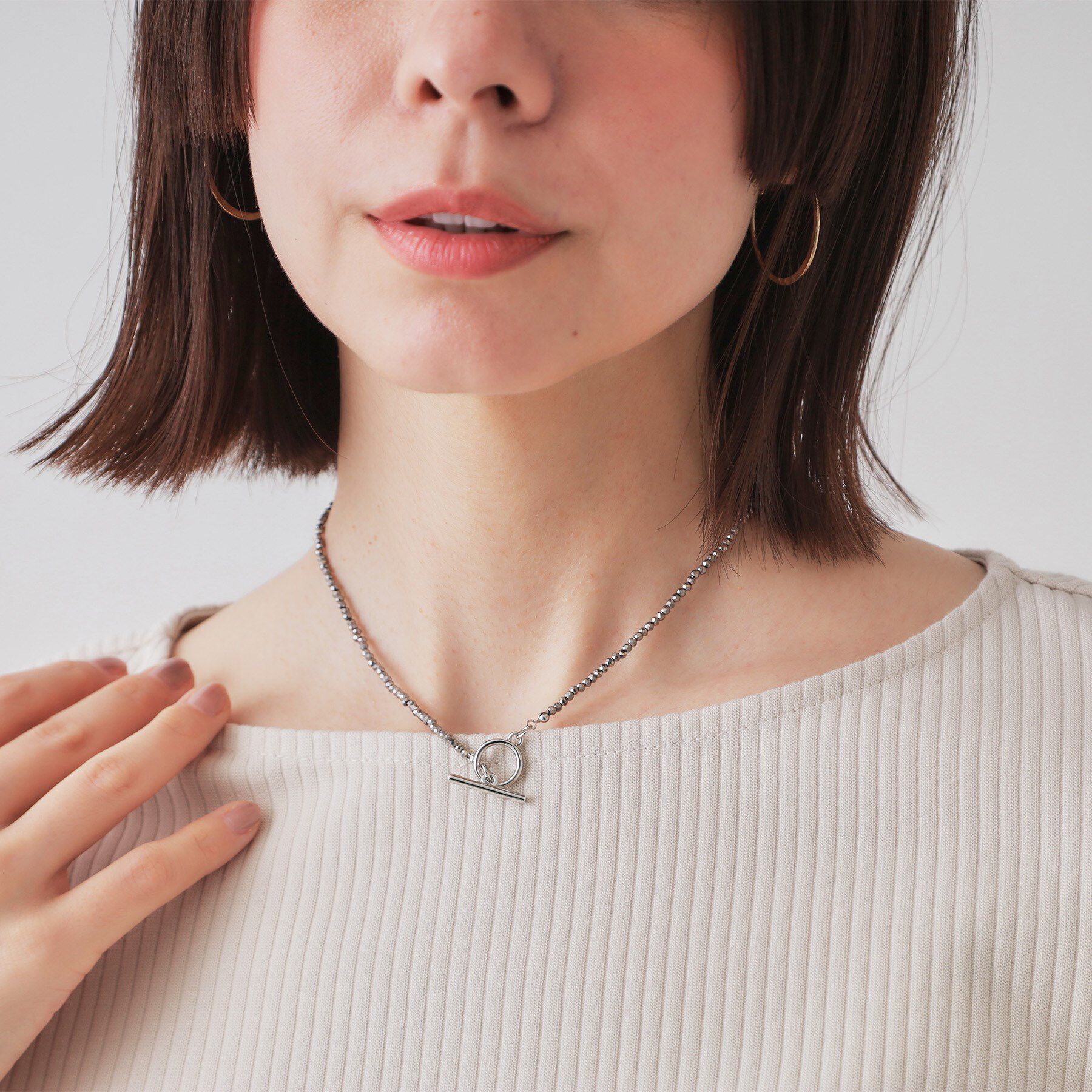 OPAQUE.CLIP「ビーズネックレス」|ネックレス|