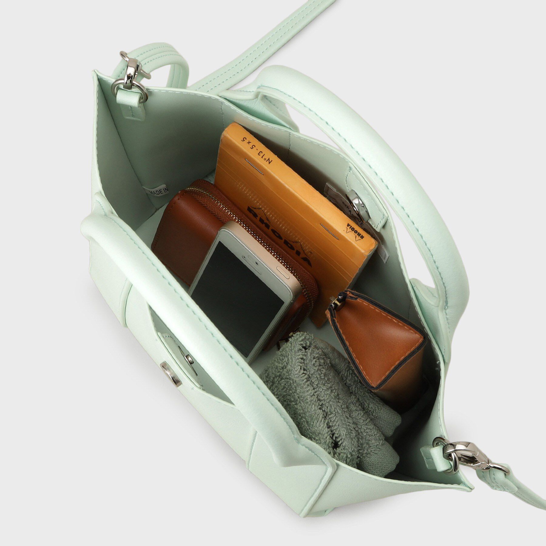 OPAQUE.CLIP「【2WAY】スムース合皮ミドルトートバッグ」|トートバッグ|