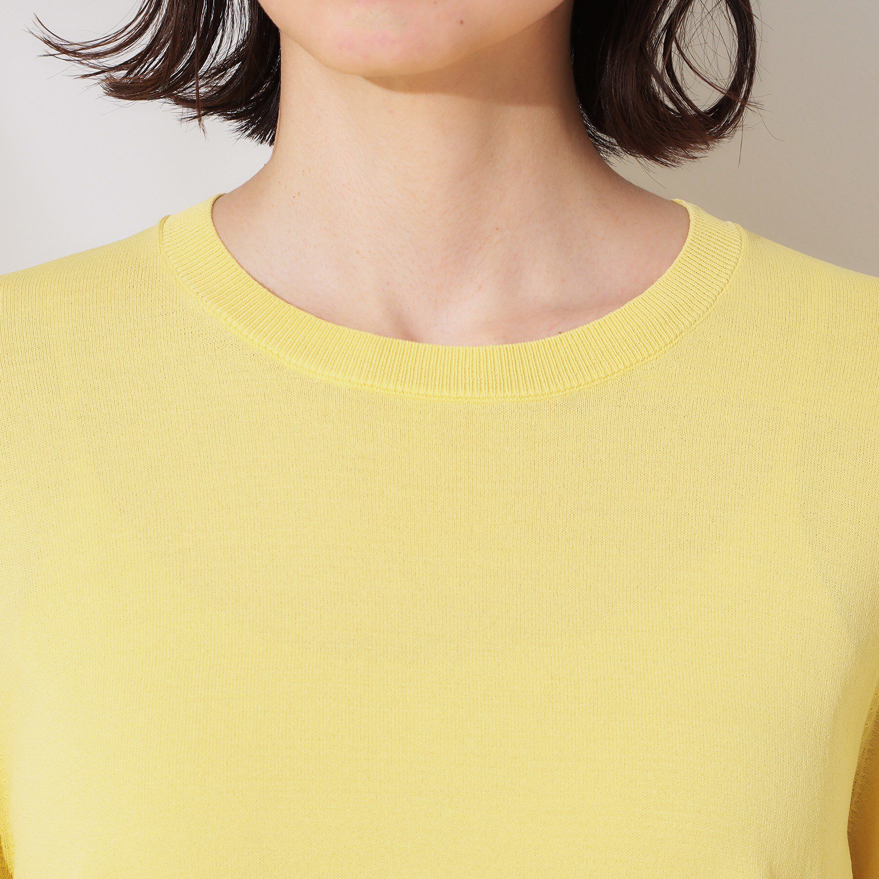 OPAQUE.CLIP「《6色展開/S-LLサイズ》フレアスリーブニット【UV/接触冷感/抗ピル/洗濯機洗い可】」|ニット・セーター|