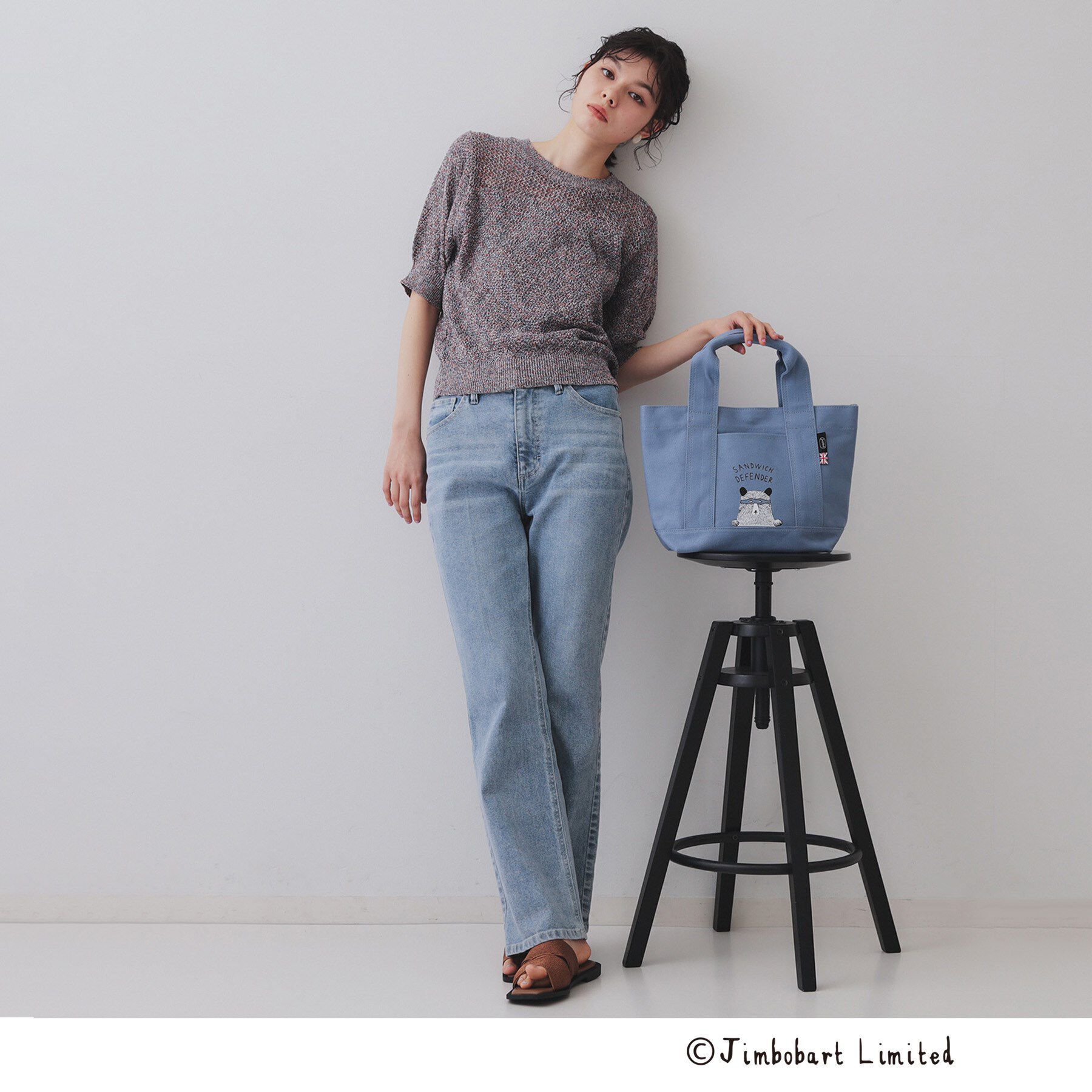 OPAQUE.CLIP「【ジムボバートコラボ】プリントミドルトートバッグ」|トートバッグ|