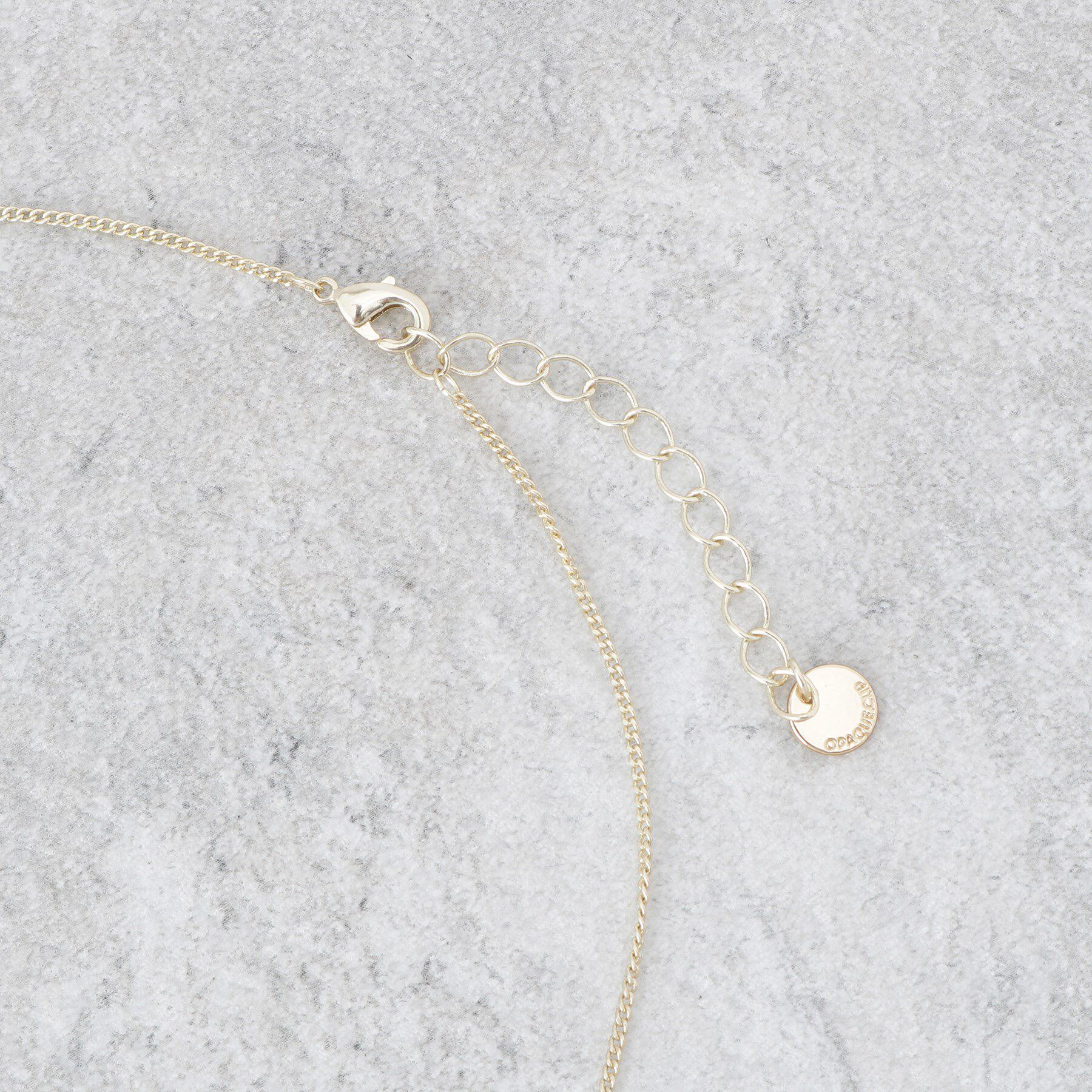 OPAQUE.CLIP「トリプルリングネックレス」|ネックレス|