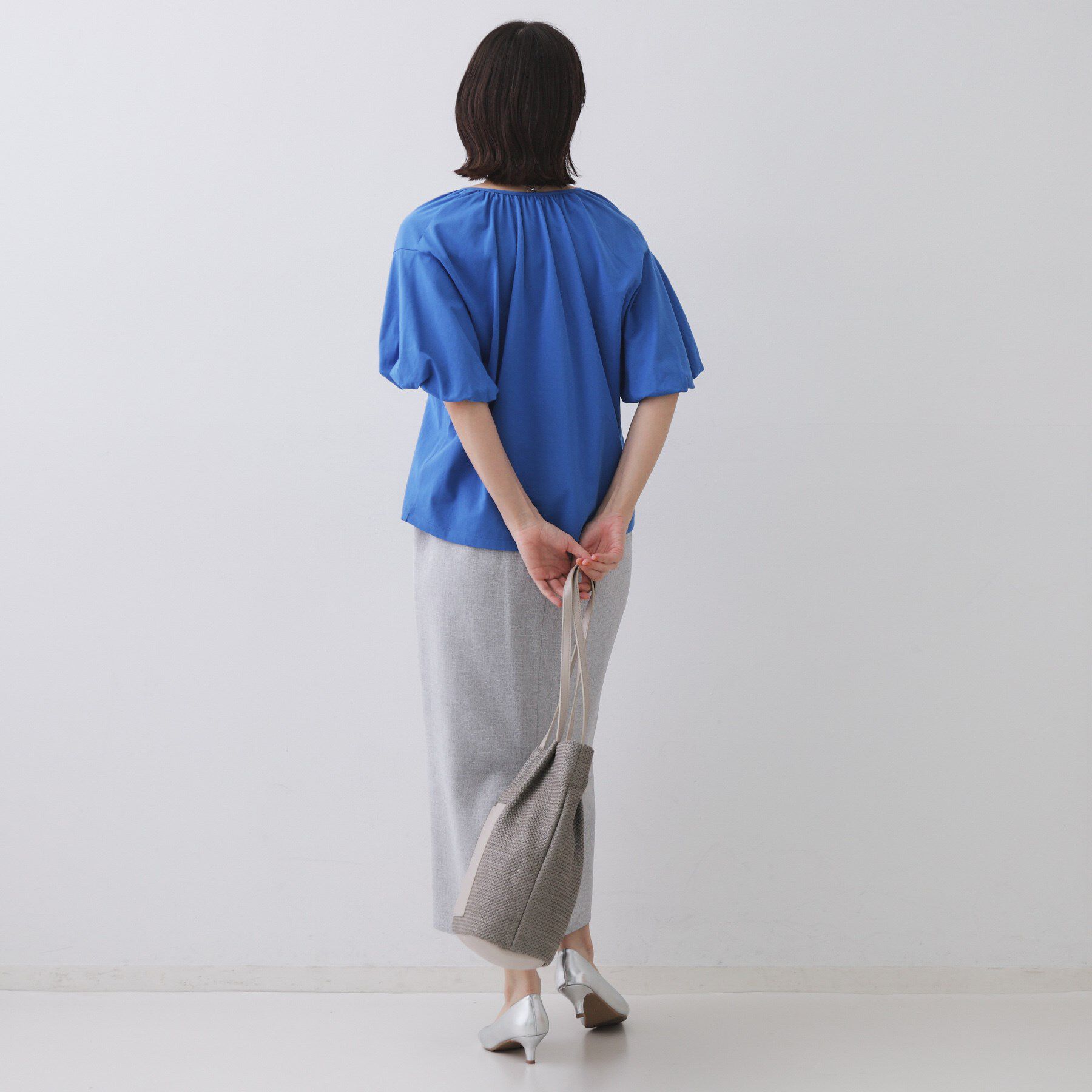 OPAQUE.CLIP「バルーンスリーブトップス/セットアップ対応【UVケア/接触冷感/洗濯機洗い可】」|Tシャツ・カットソー|