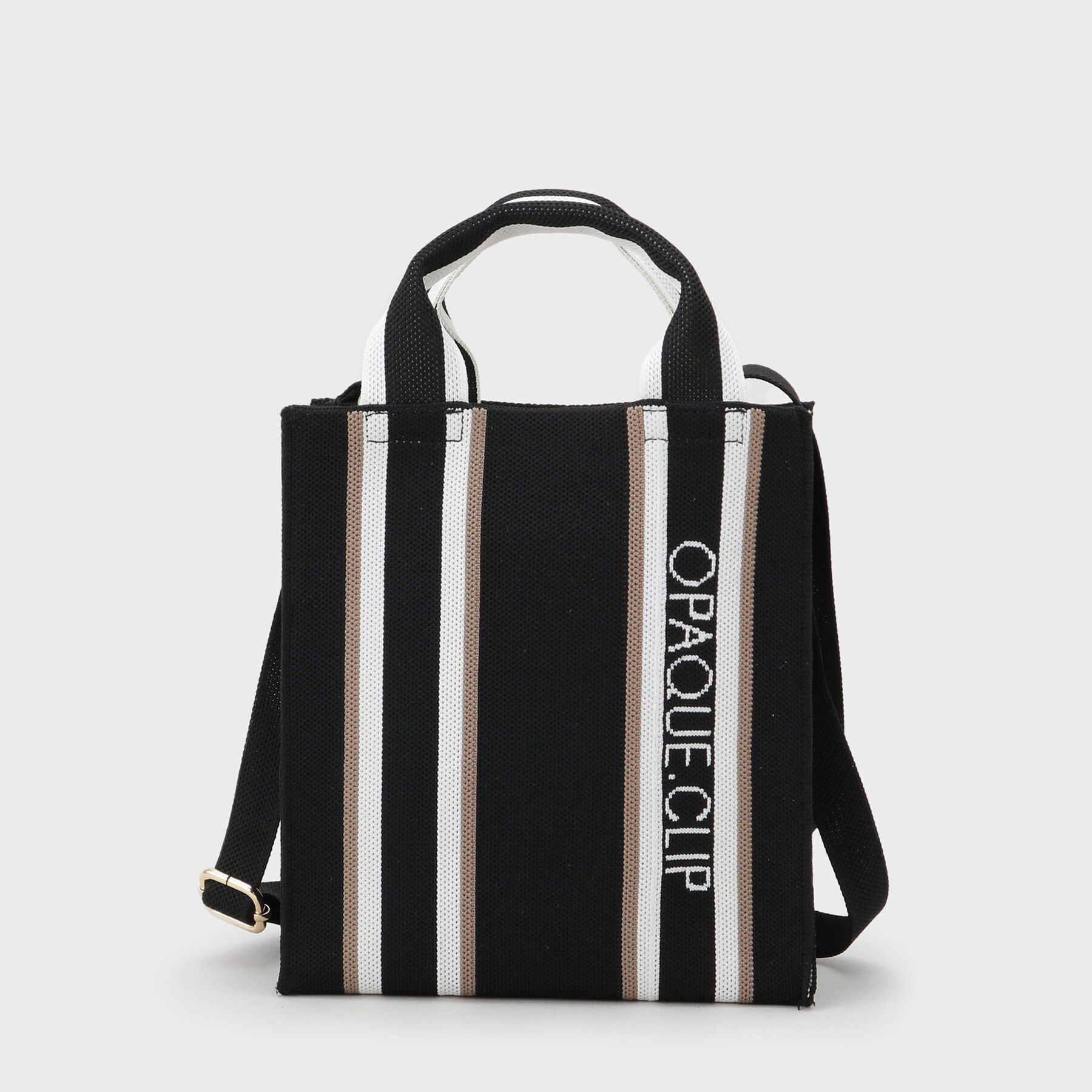 OPAQUE.CLIP「【2WAY】ラインハンドルスクエアニットミニショルダーバッグ」|ショルダー・メッセンジャー|