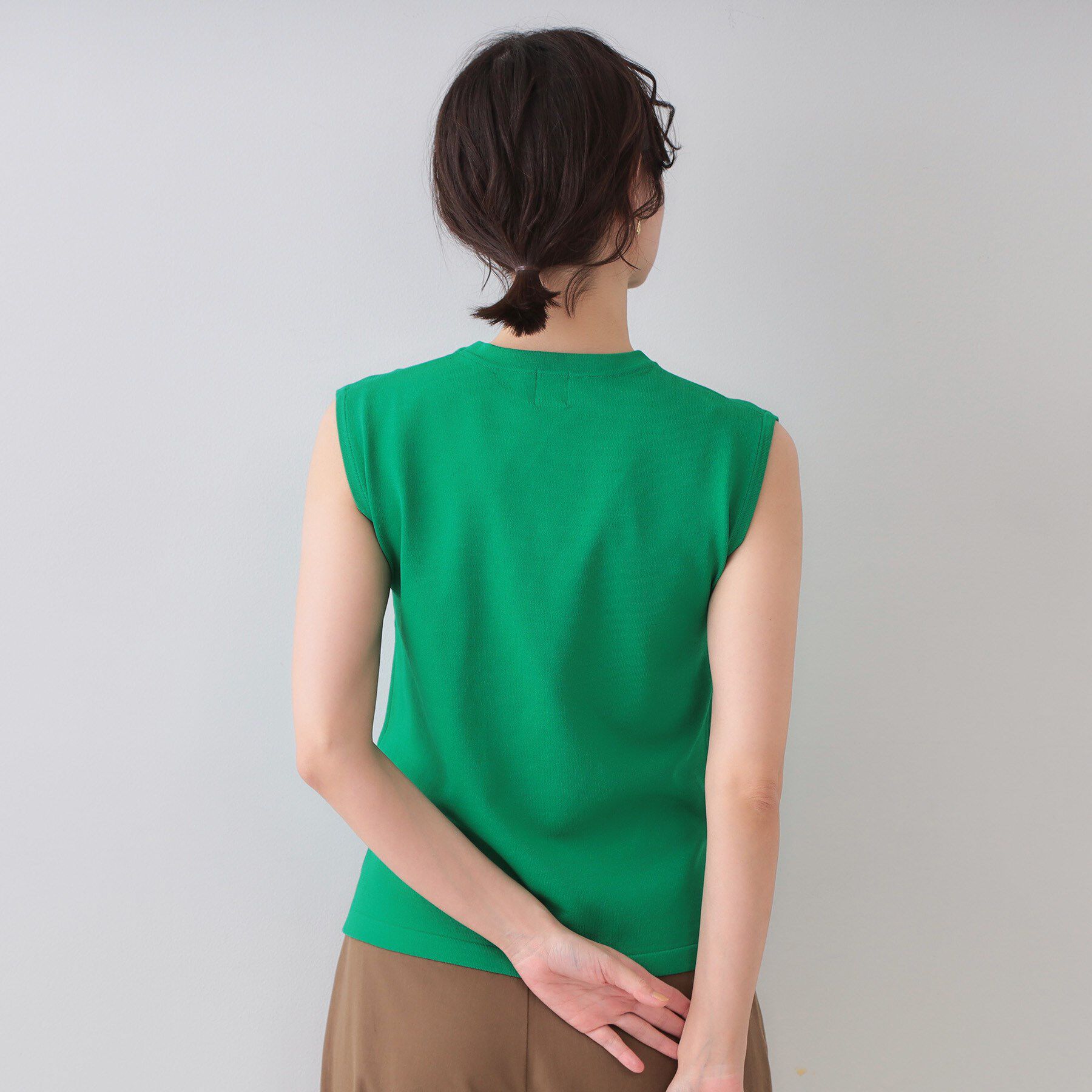 OPAQUE.CLIP「ラメテープロゴニット【洗濯機洗い可/抗ピル】」|ニット・セーター|