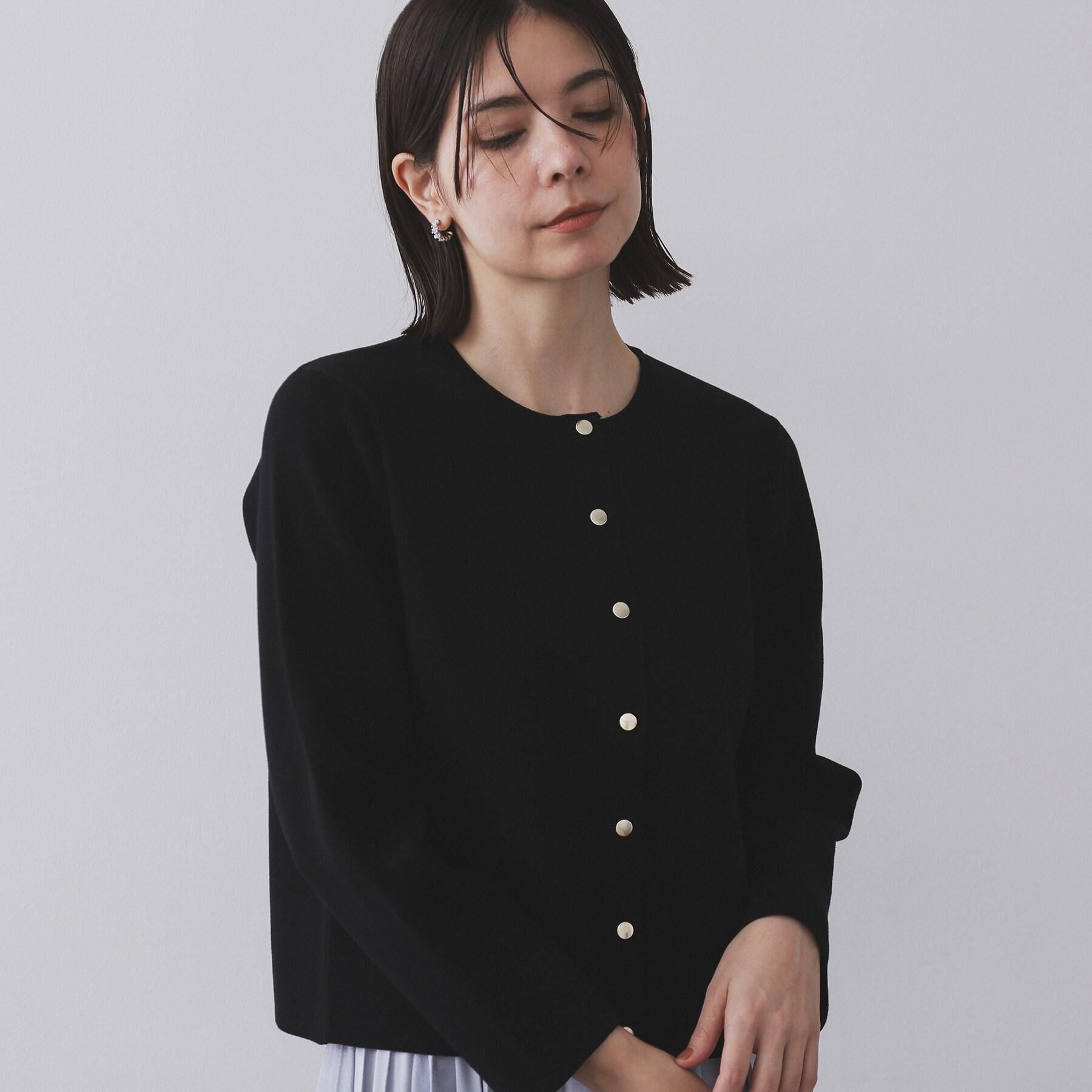 OPAQUE.CLIP「スナップボタンニットカーディガン【UVケア/洗濯機OK】《6col/S～LL》」|カーディガン|