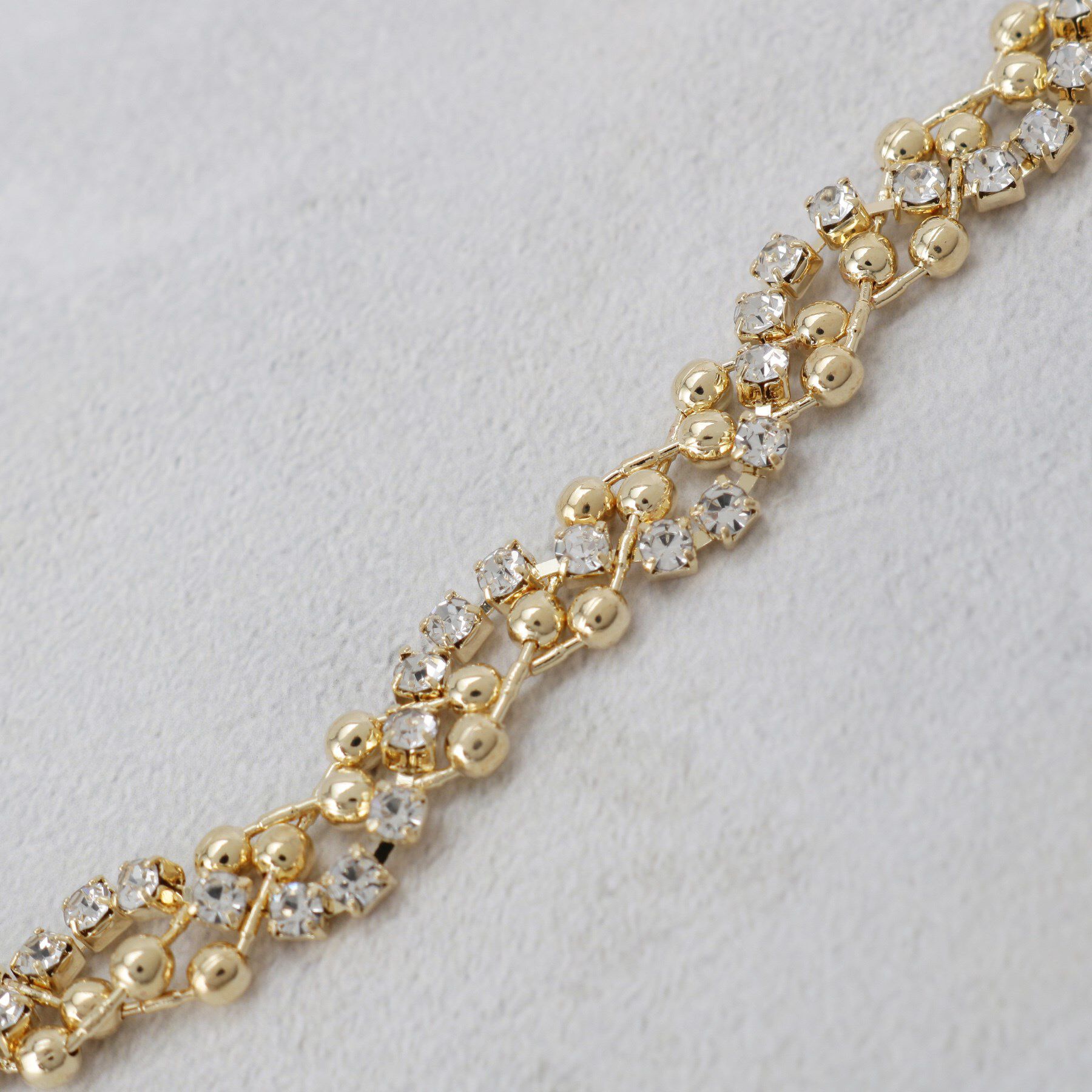 OPAQUE.CLIP「ビジュー＆フェイクパール　アソートネックレス」|ネックレス|