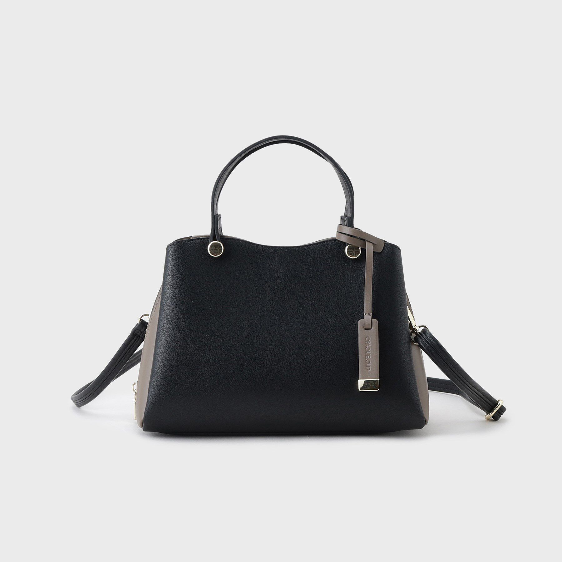 OPAQUE.CLIP「【2WAY/名品】バイカラーミドルボストンバッグ」|ショルダー・メッセンジャー|