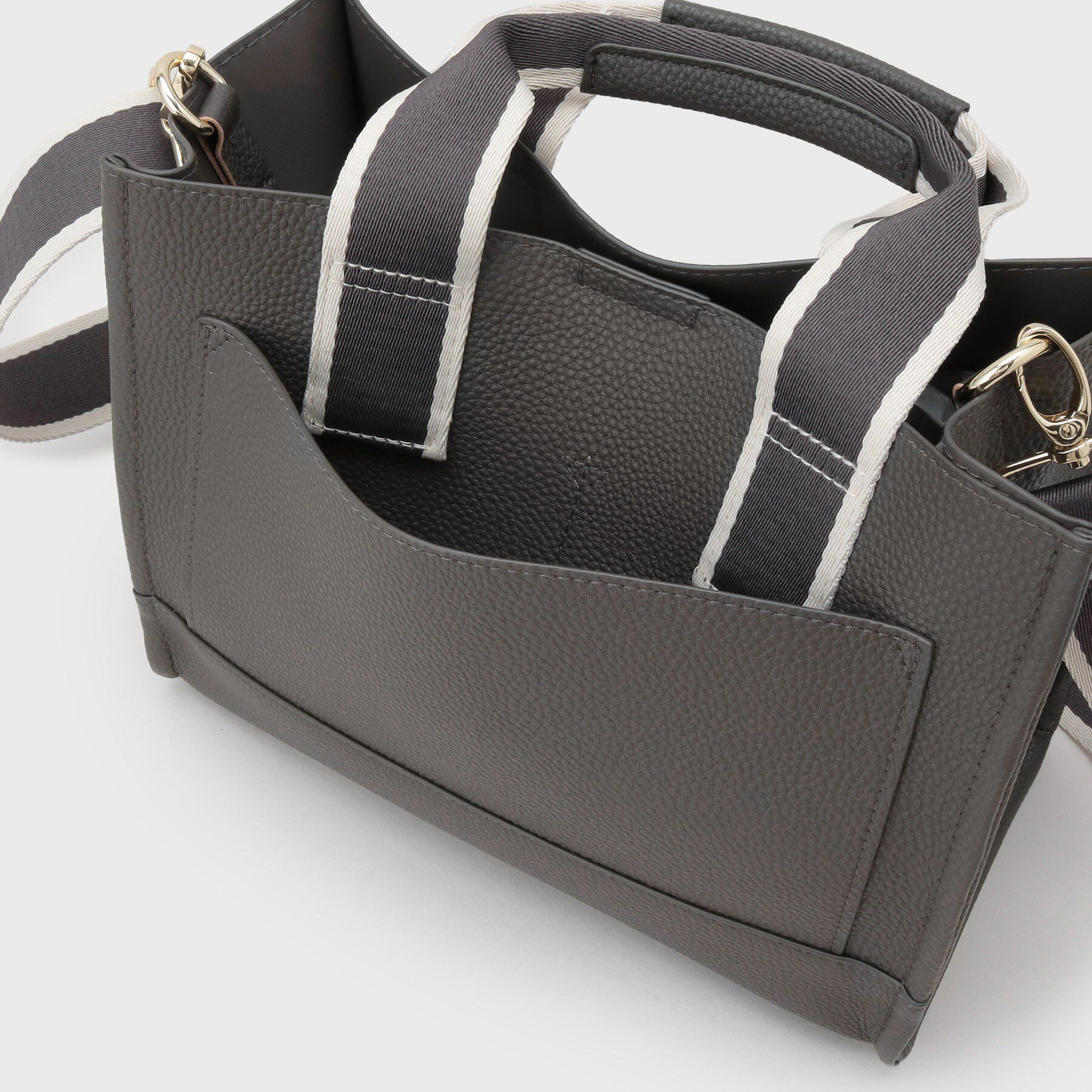 OPAQUE.CLIP「【軽量/2WAY】ラインテープスクエアミドルトートバッグ」|トートバッグ|