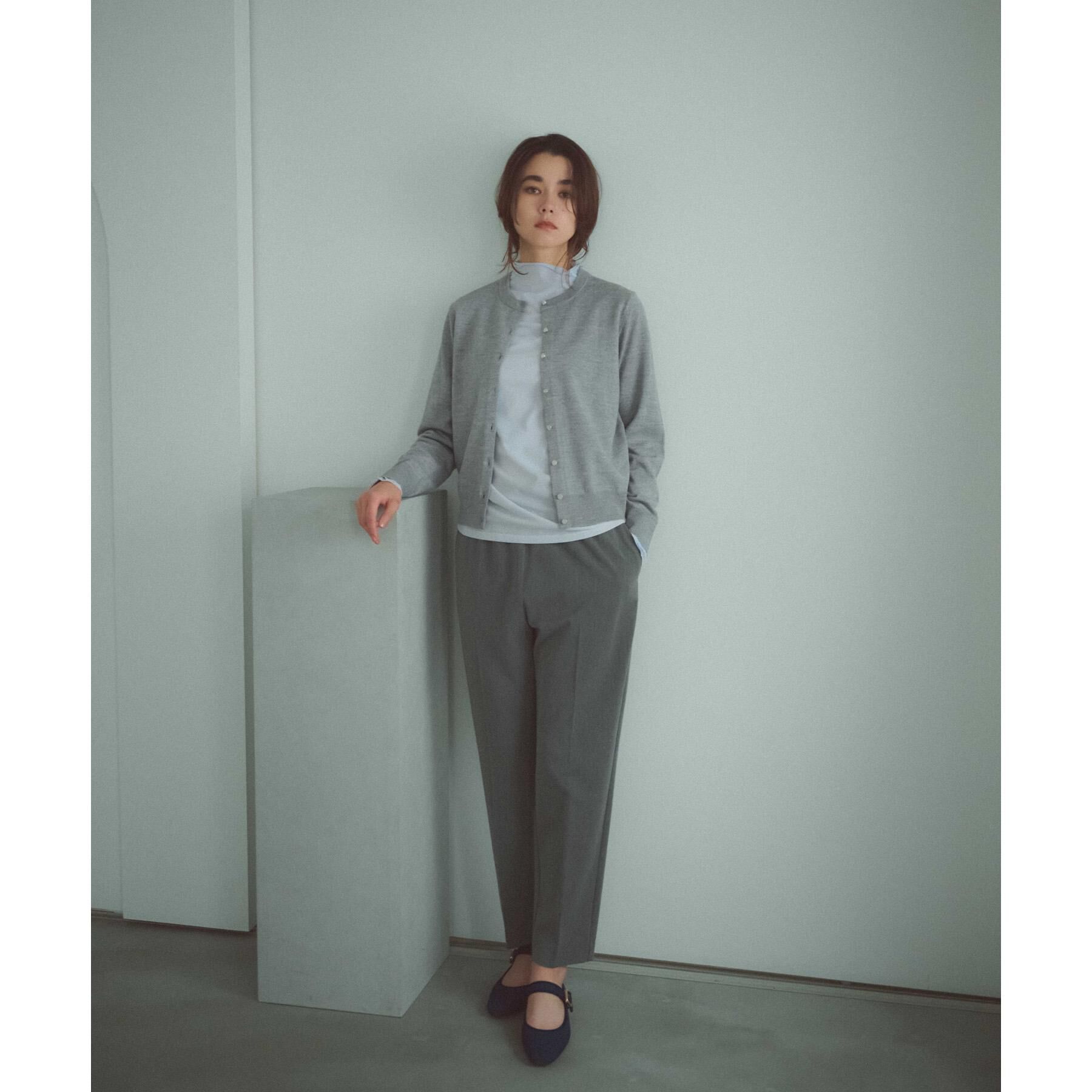 OPAQUE.CLIP「クルーニットカーディガン/エクストラファインメリノウール【THEシリーズ/洗濯機OK】」|カーディガン|