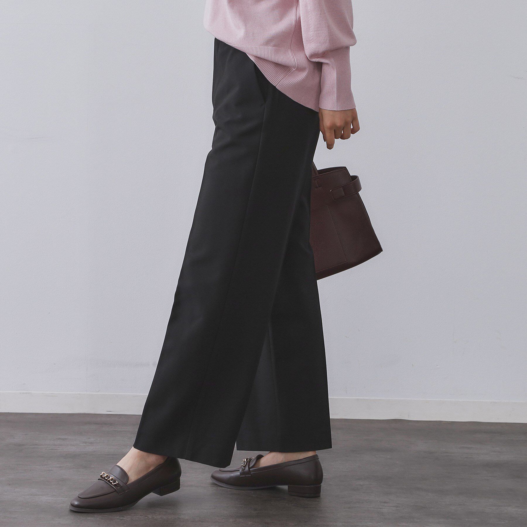 OPAQUE.CLIP「ウォームタッチ ワイドパンツ【洗濯機洗OK/ストレッチ】≪SS～LL≫」|その他|