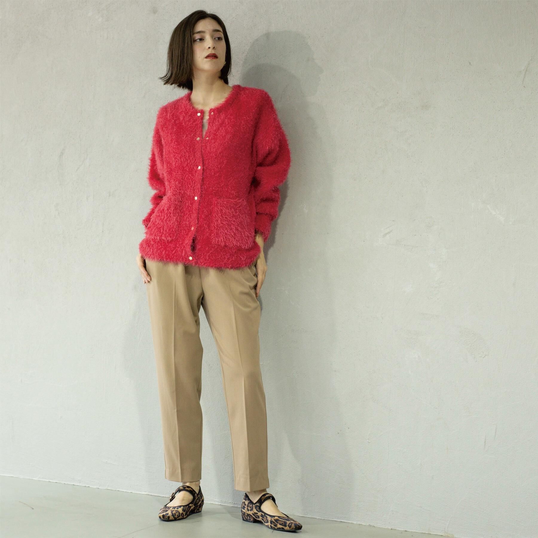 OPAQUE.CLIP「シャギーミドルカーディガン【洗濯機OK】《6col》」|カーディガン|