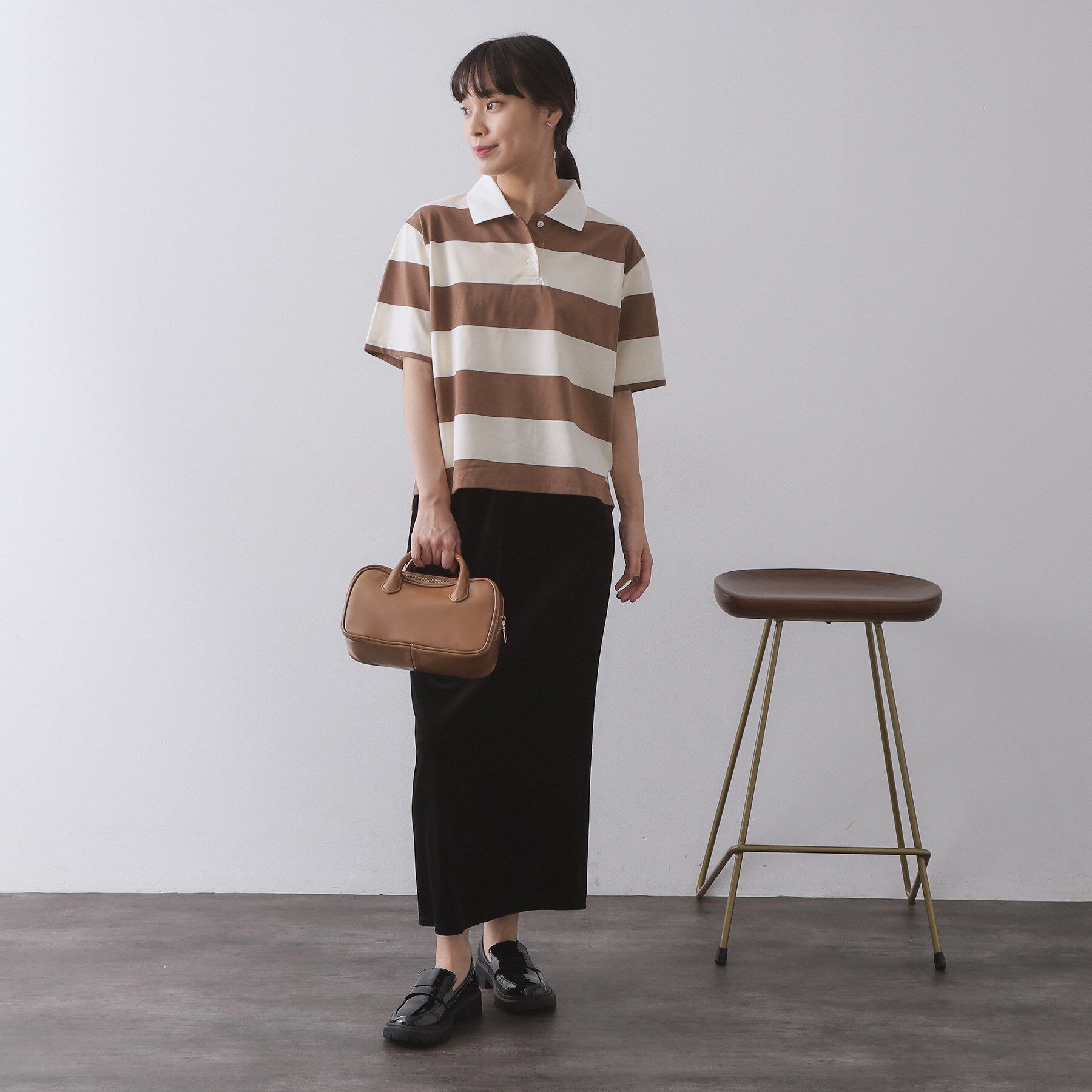 OPAQUE.CLIP「ベロアナロースカート/セットアップ対応可【洗濯機OK】」|スカート|