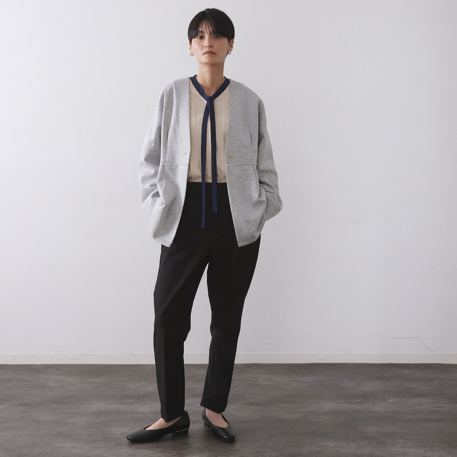 OPAQUE.CLIP「ペプラムカーディガン【UVケア/洗濯機OK】」|カーディガン|