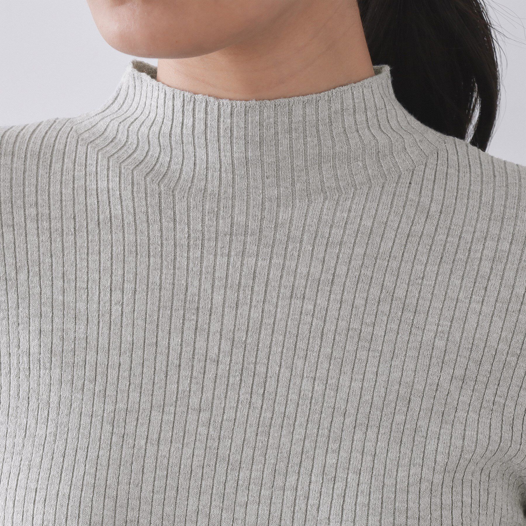 OPAQUE.CLIP「ハイネックリブニット【洗濯機OK】《6col》」|ニット・セーター|