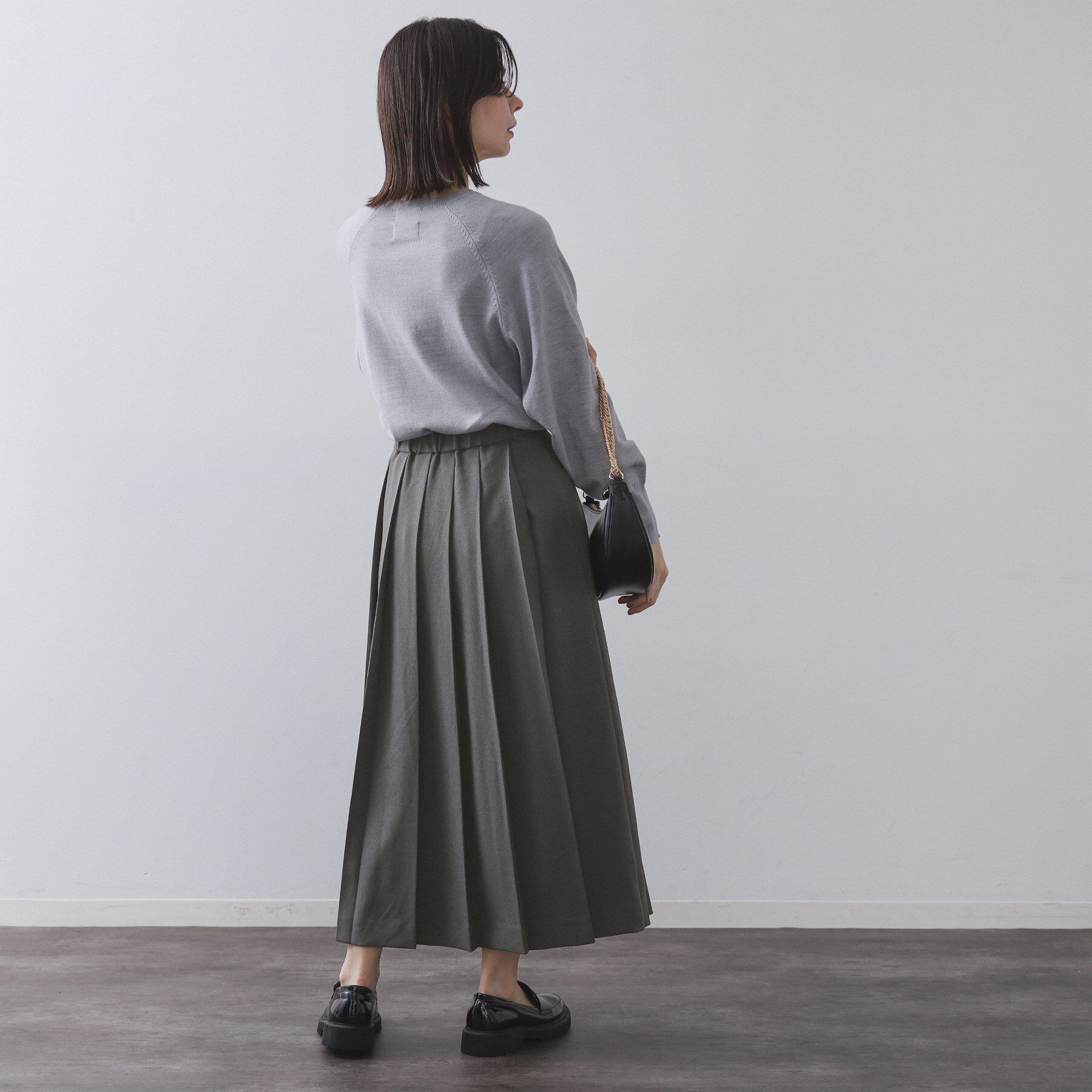 OPAQUE.CLIP「ワイドプリーツスカート【洗濯機OK】」|スカート|
