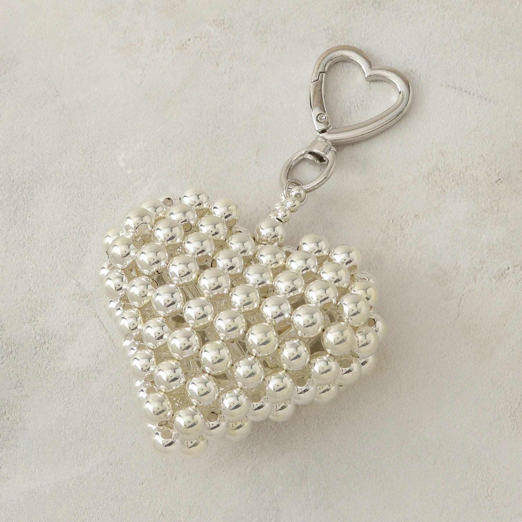 OPAQUE.CLIP「ハートモチーフチャーム」|キーケース|シルバー(006)