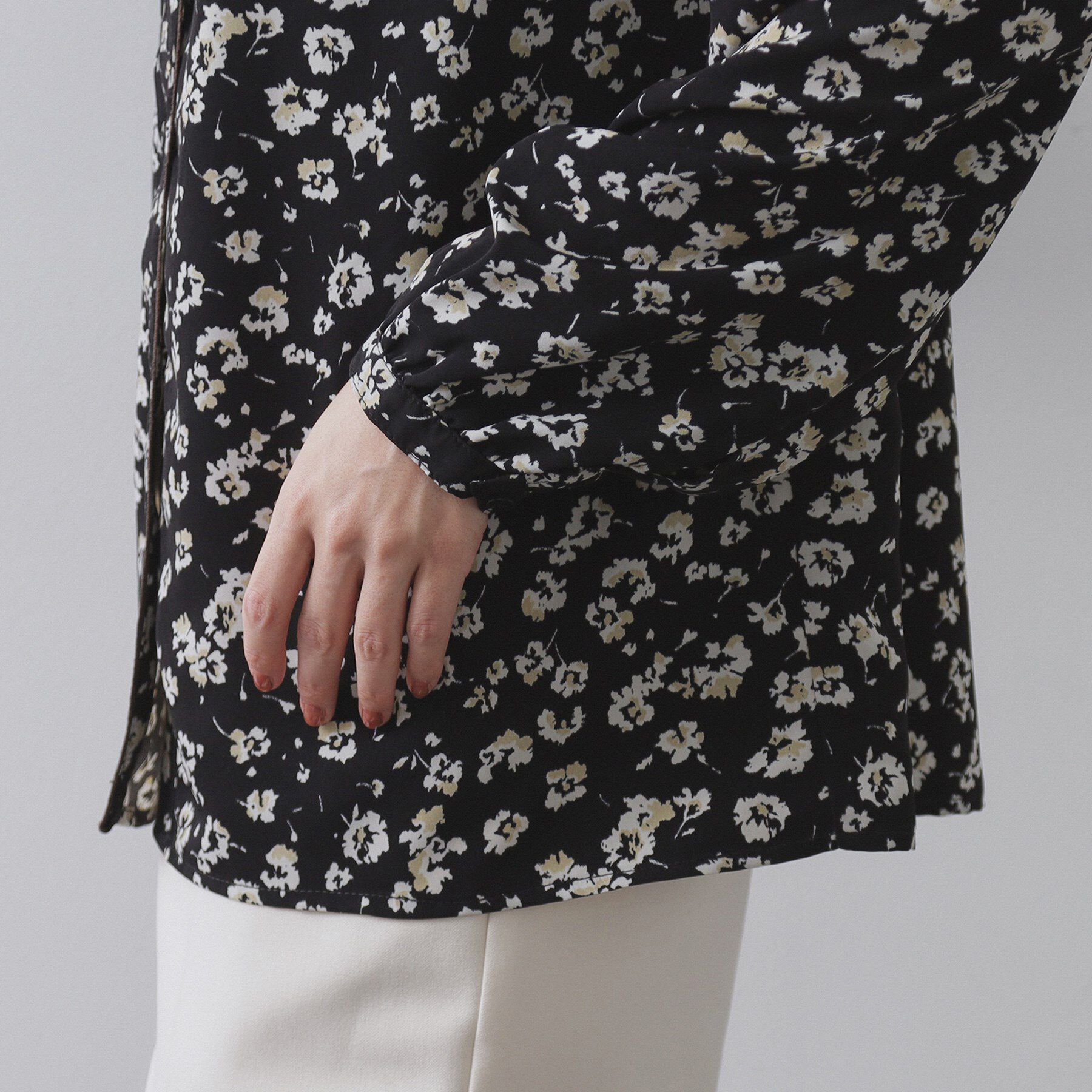 OPAQUE.CLIP「フラワープリントブラウス【洗濯機OK】」|シャツ・ブラウス|