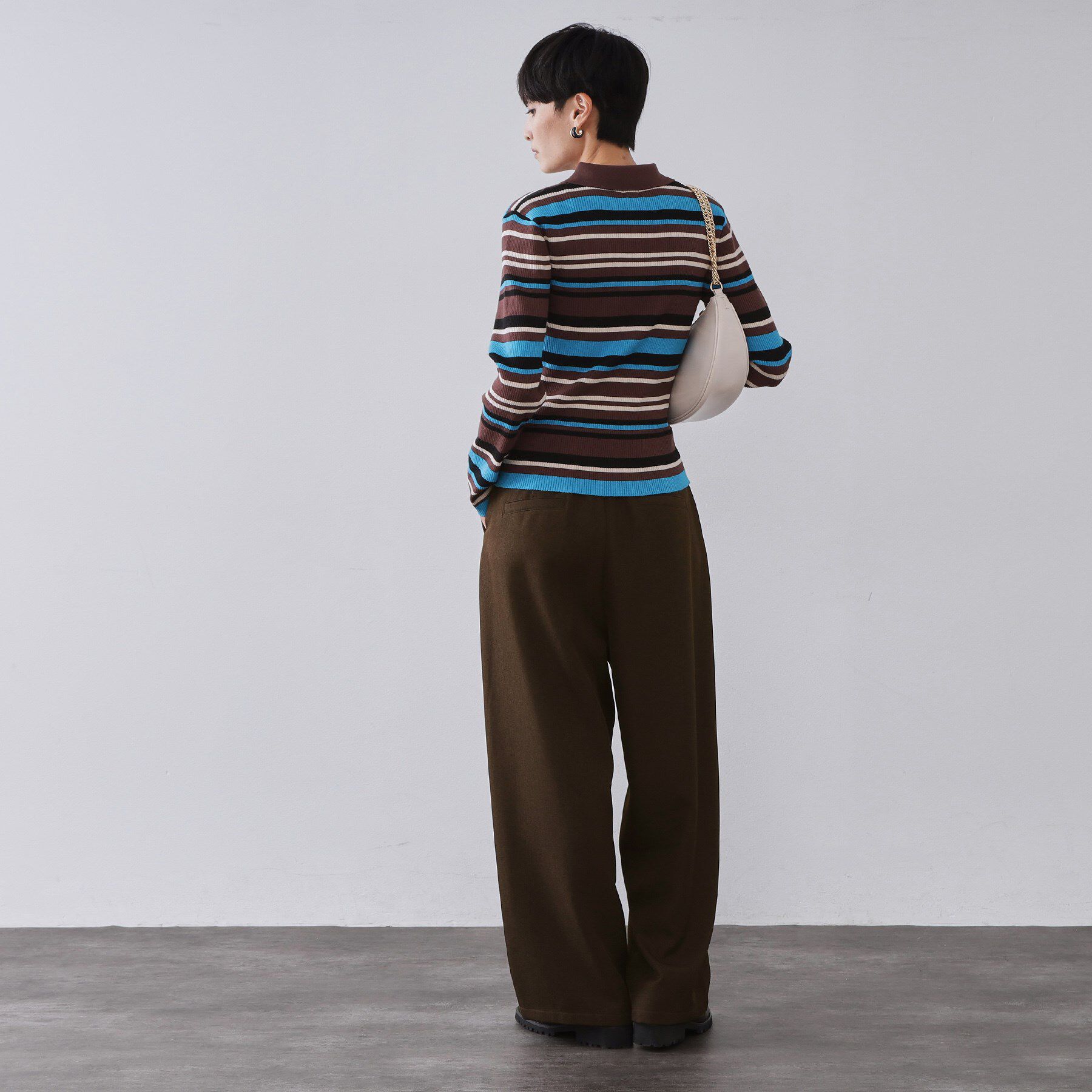 OPAQUE.CLIP「メランジ カーヴィーパンツ【洗濯機OK】」|その他|