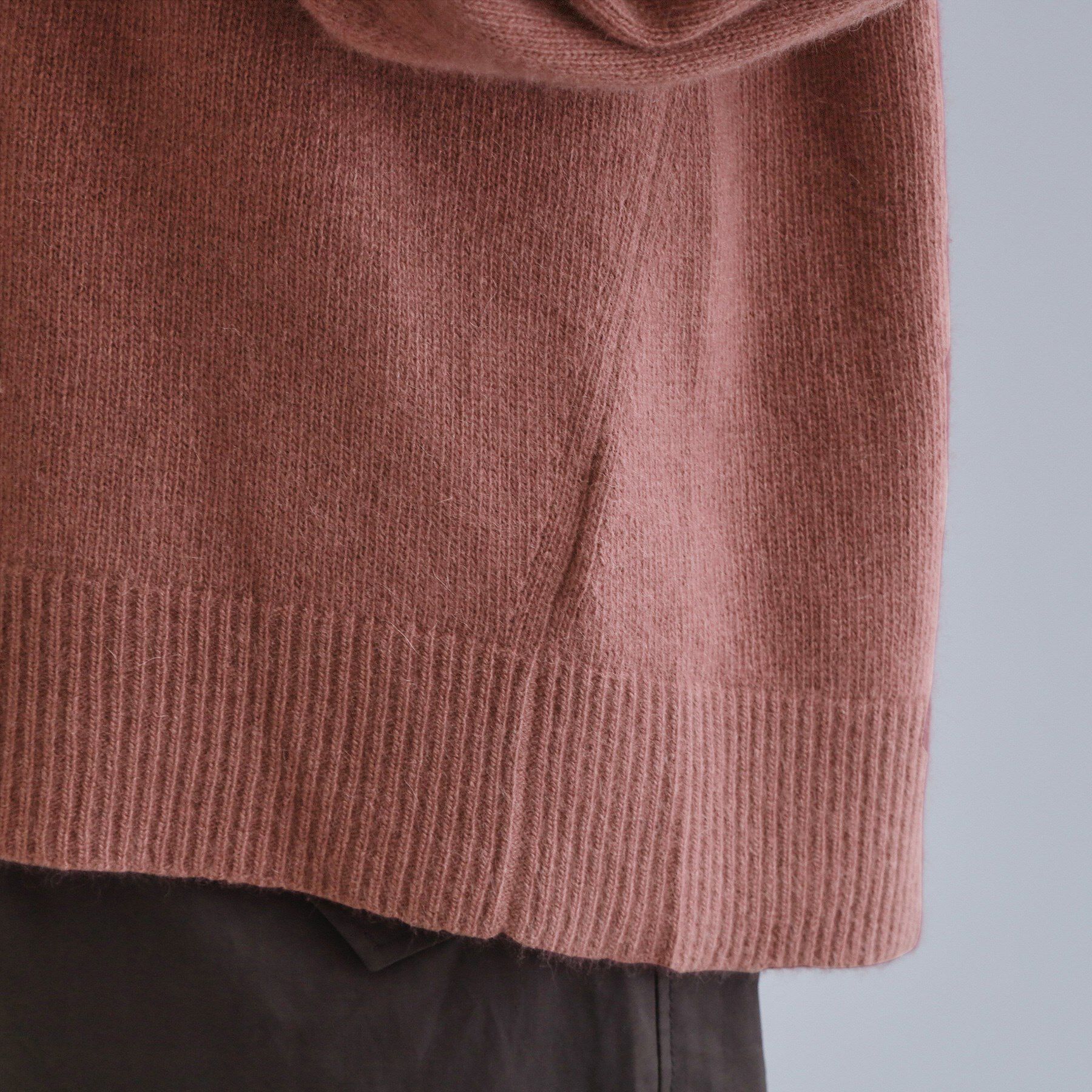 OPAQUE.CLIP「【es】フラッフィーウールVネックニット【洗濯機OK】」|ニット・セーター|