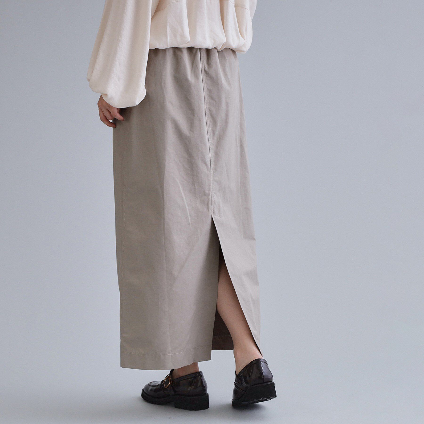 OPAQUE.CLIP「【es】リブナロースカート【洗濯機OK】」|スカート|