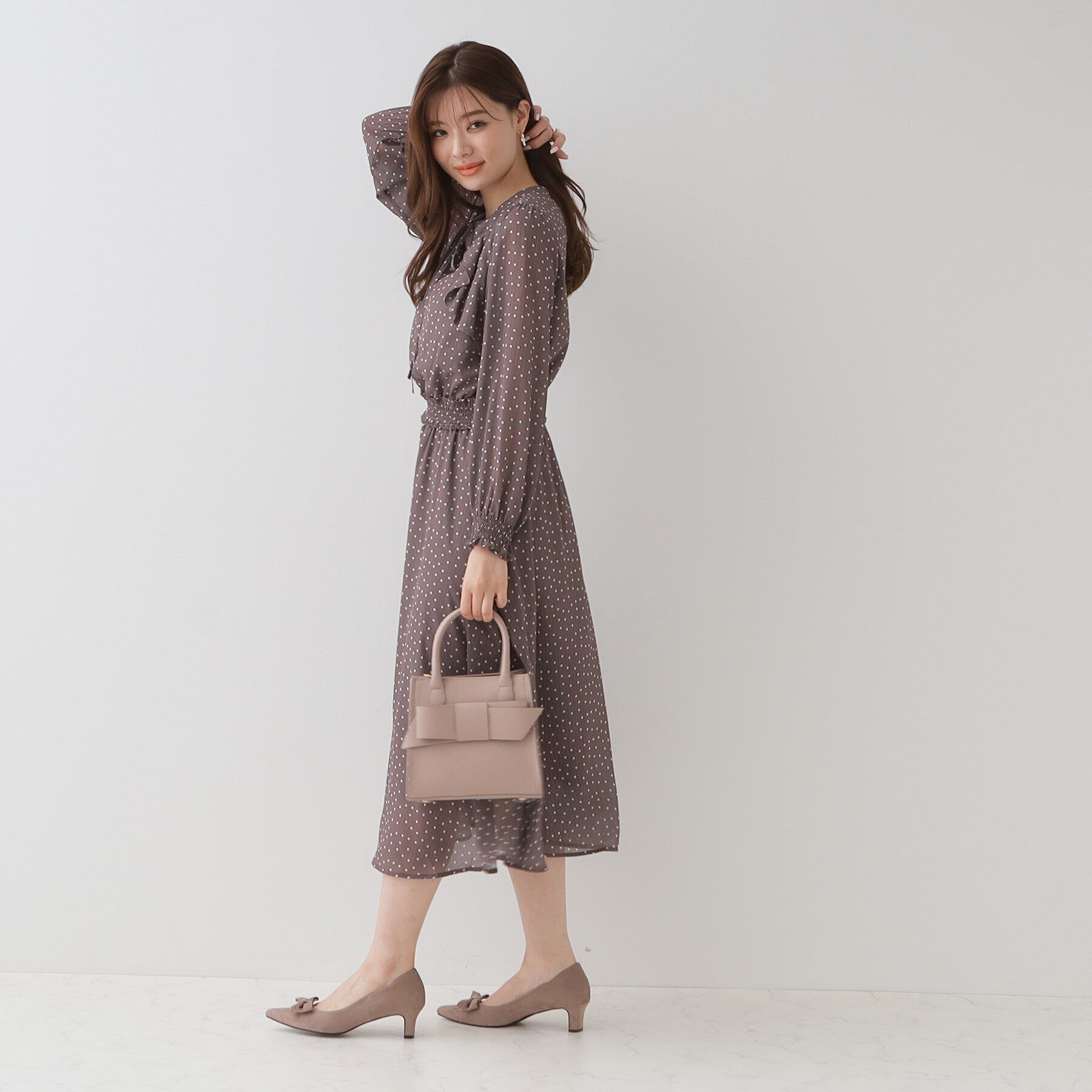 Couture broach「リボンデザインスクエアバッグ」|ショルダー・メッセンジャー|