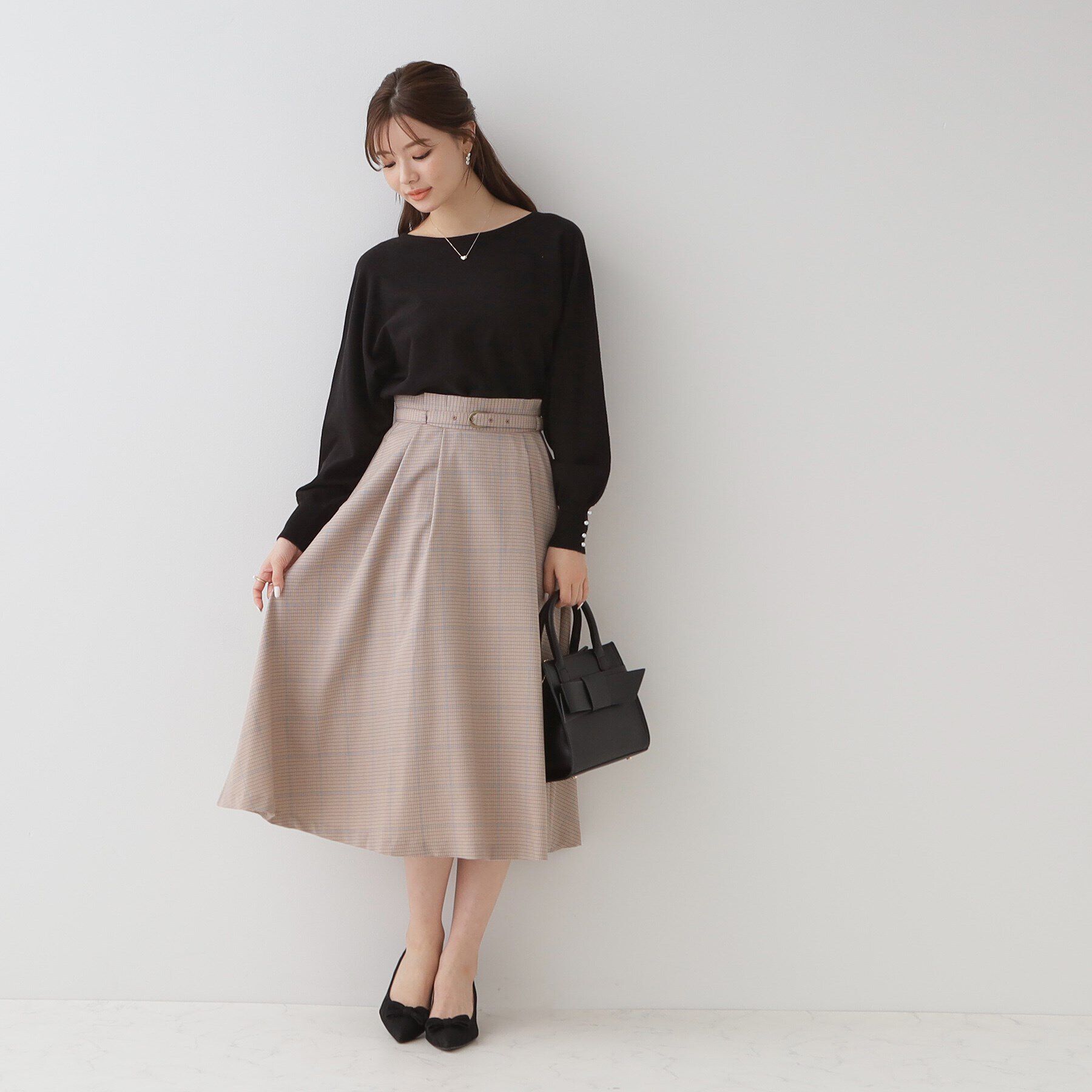 Couture broach「リボンデザインスクエアバッグ」|ショルダー・メッセンジャー|