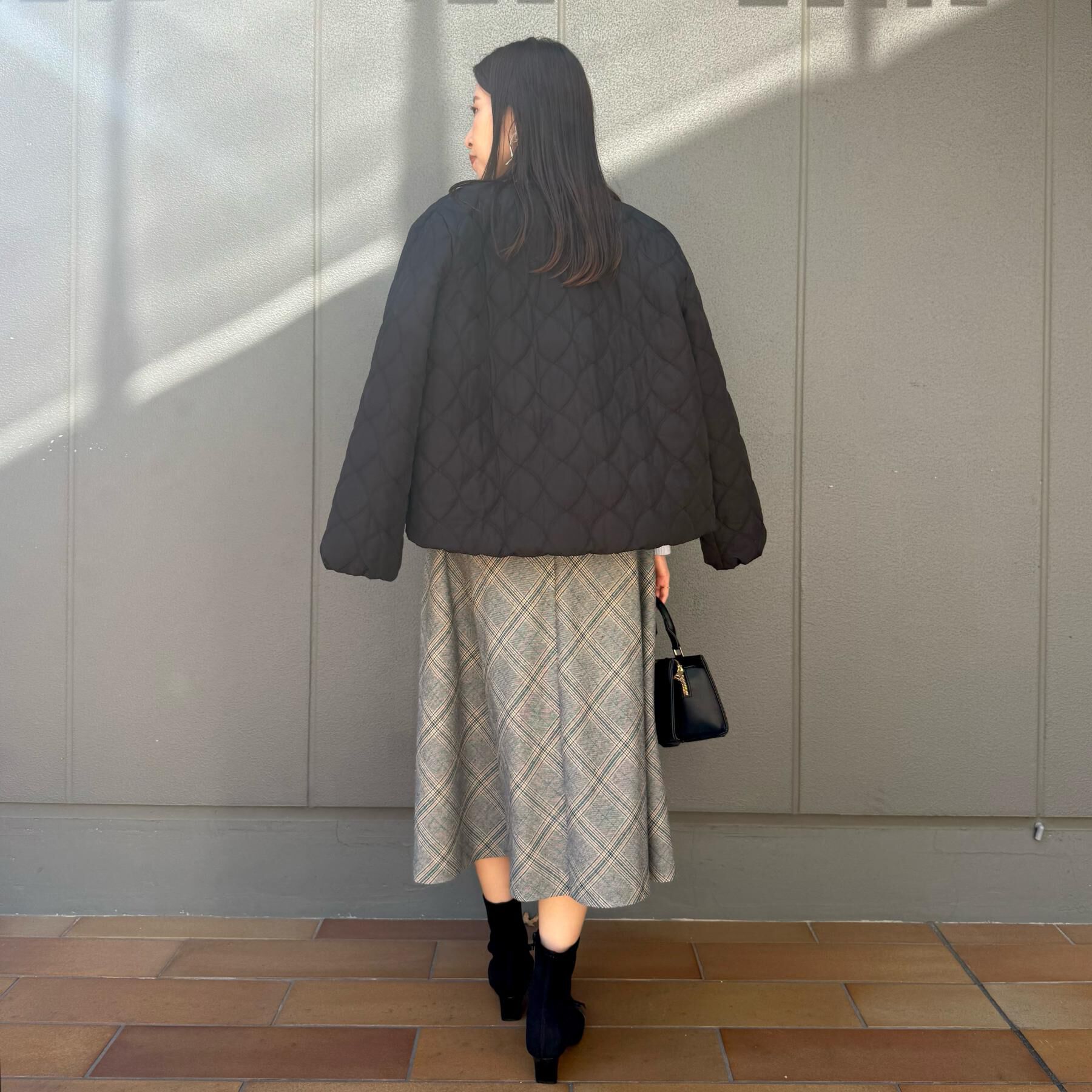 Couture broach「【撥水・大人可愛い】リボンキルティングジャケット」|ブルゾン・スタジャン|