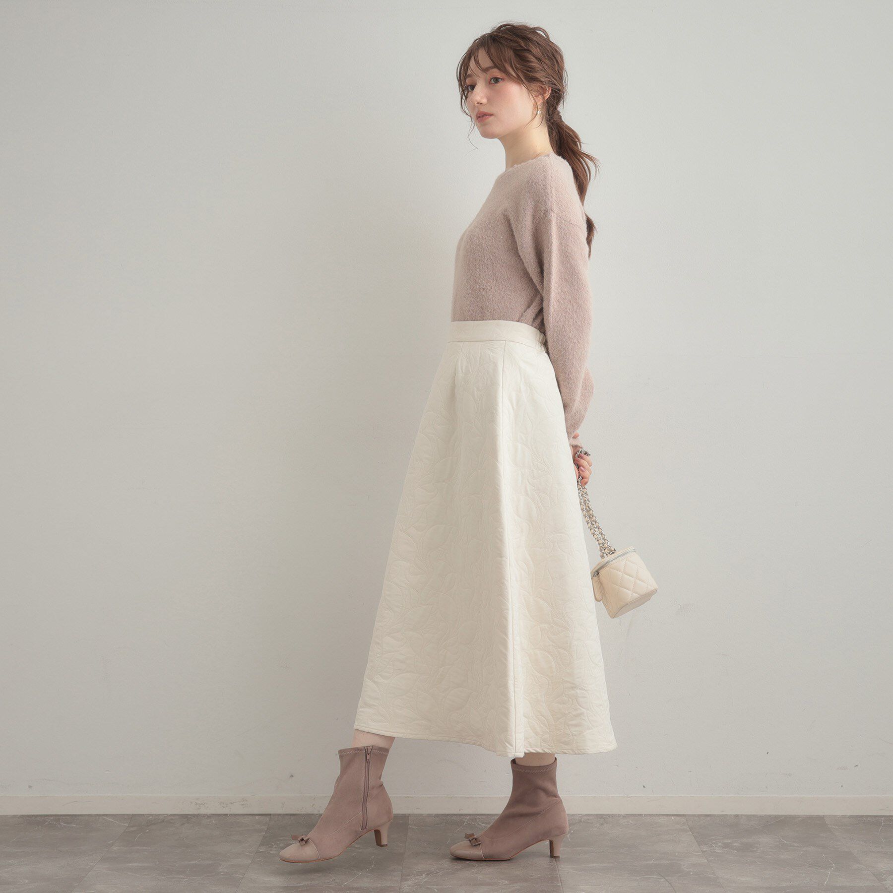 Couture broach「【前後2WAY】スパンコールラメフェザー ニット」|ニット・セーター|