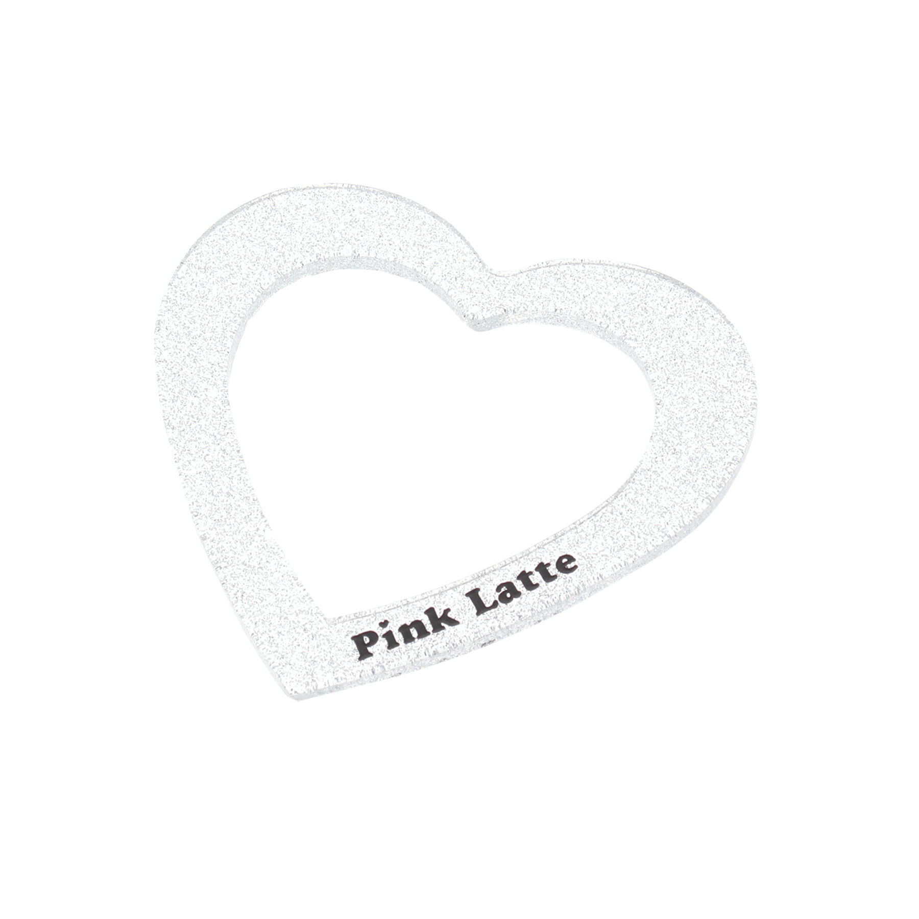 PINK-latte「ラメクリアハートバングル」|ブレスレット・バングル|シルバー(006)