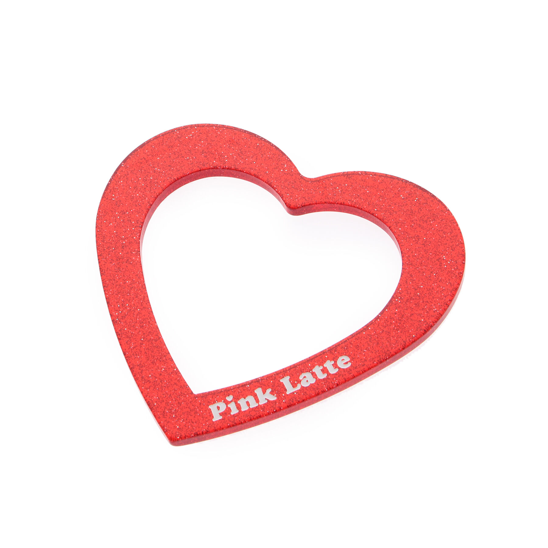 PINK-latte「ラメクリアハートバングル」|ブレスレット・バングル|レッド(062)