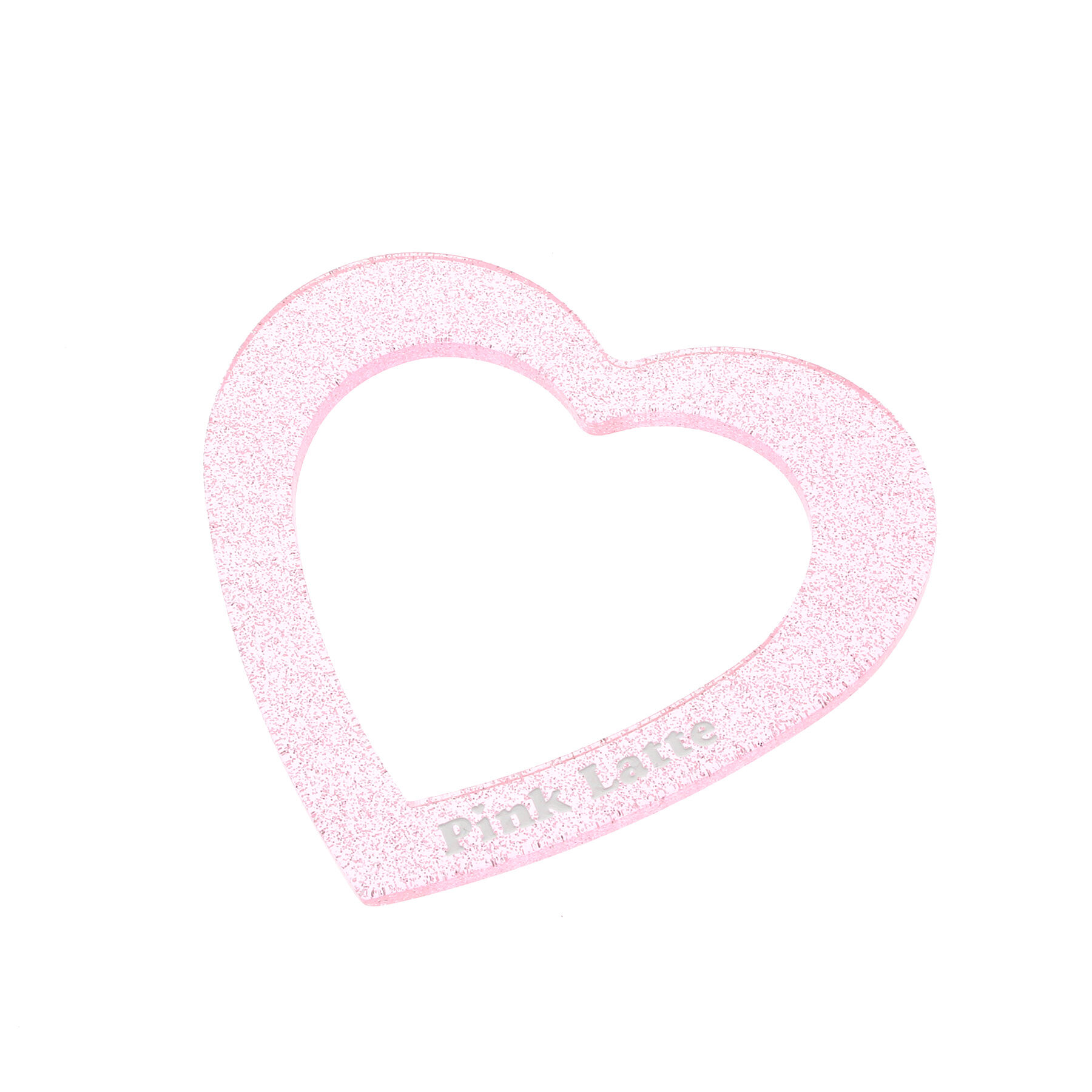 PINK-latte「ラメクリアハートバングル」|ブレスレット・バングル|ベビーピンク(071