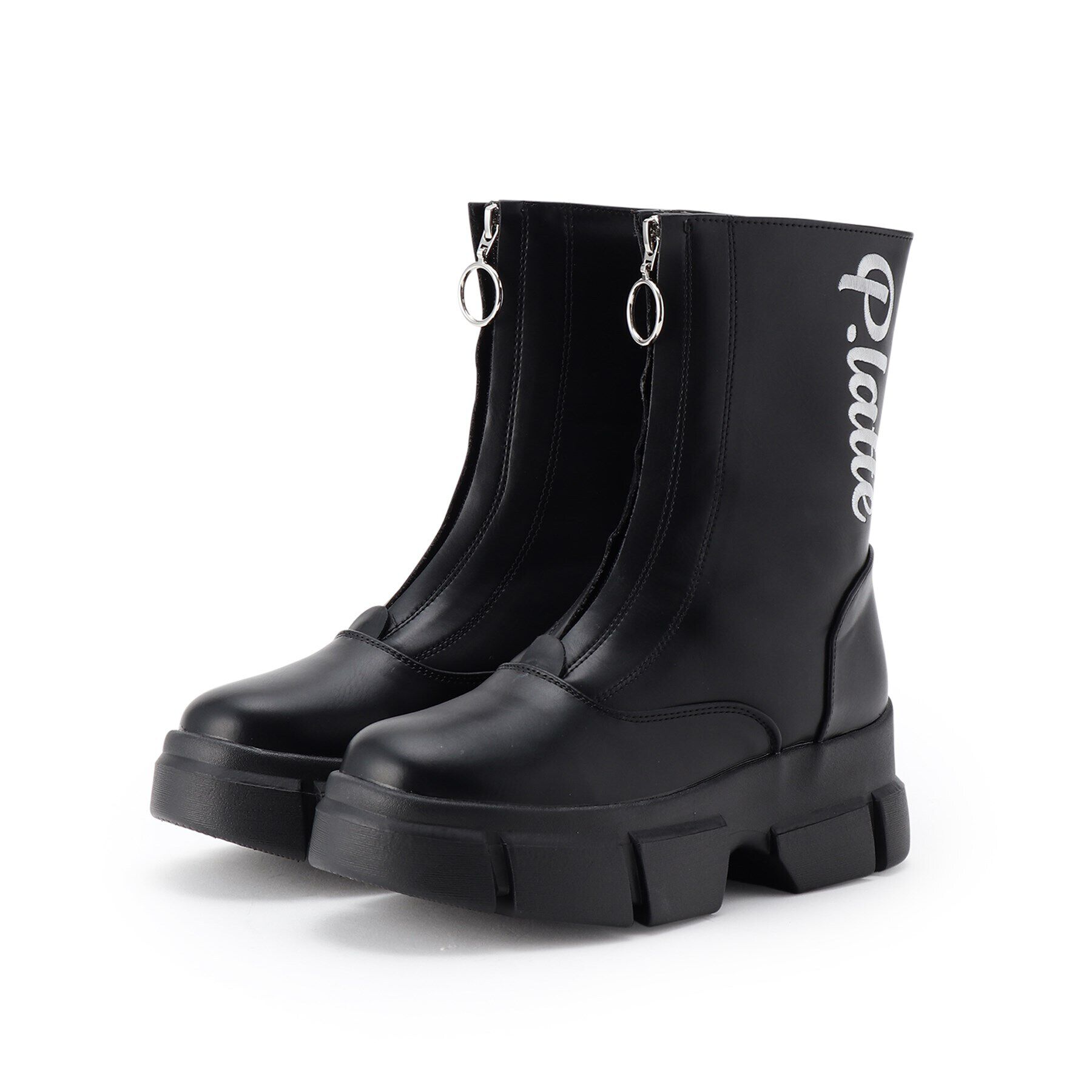 PINK-latte「ショートブーツ」|ショートブーツ|ブラック(019)