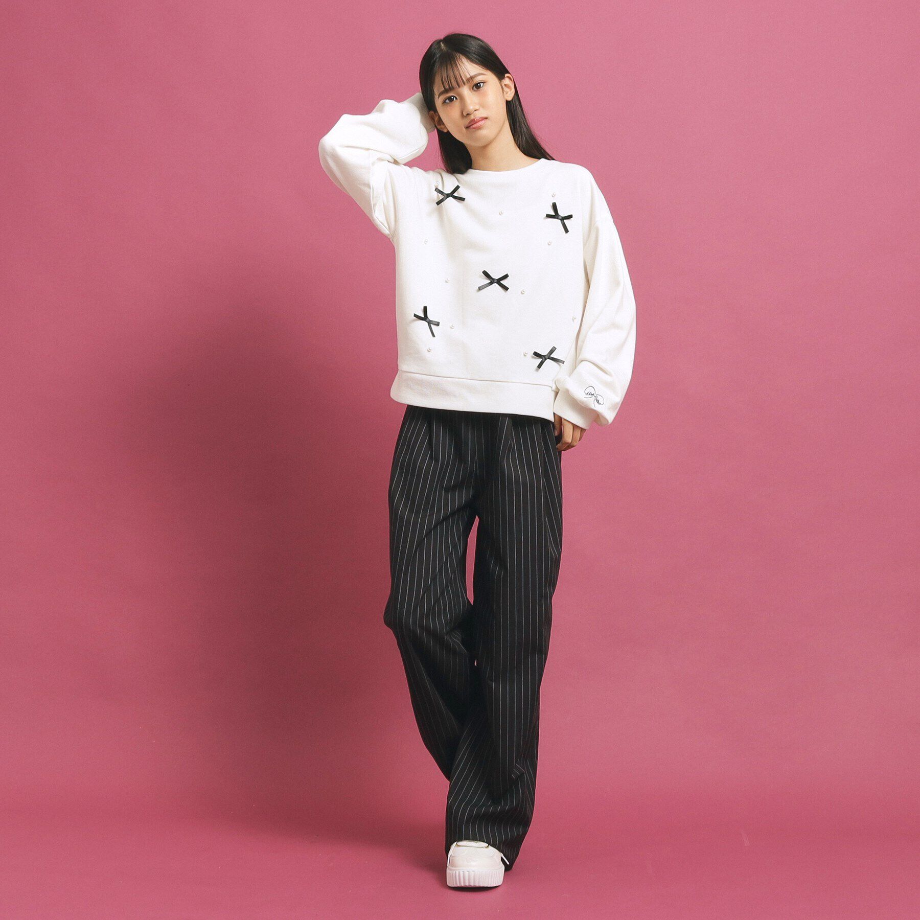 PINK-latte「ウエストレイヤード風パンツ」|その他|