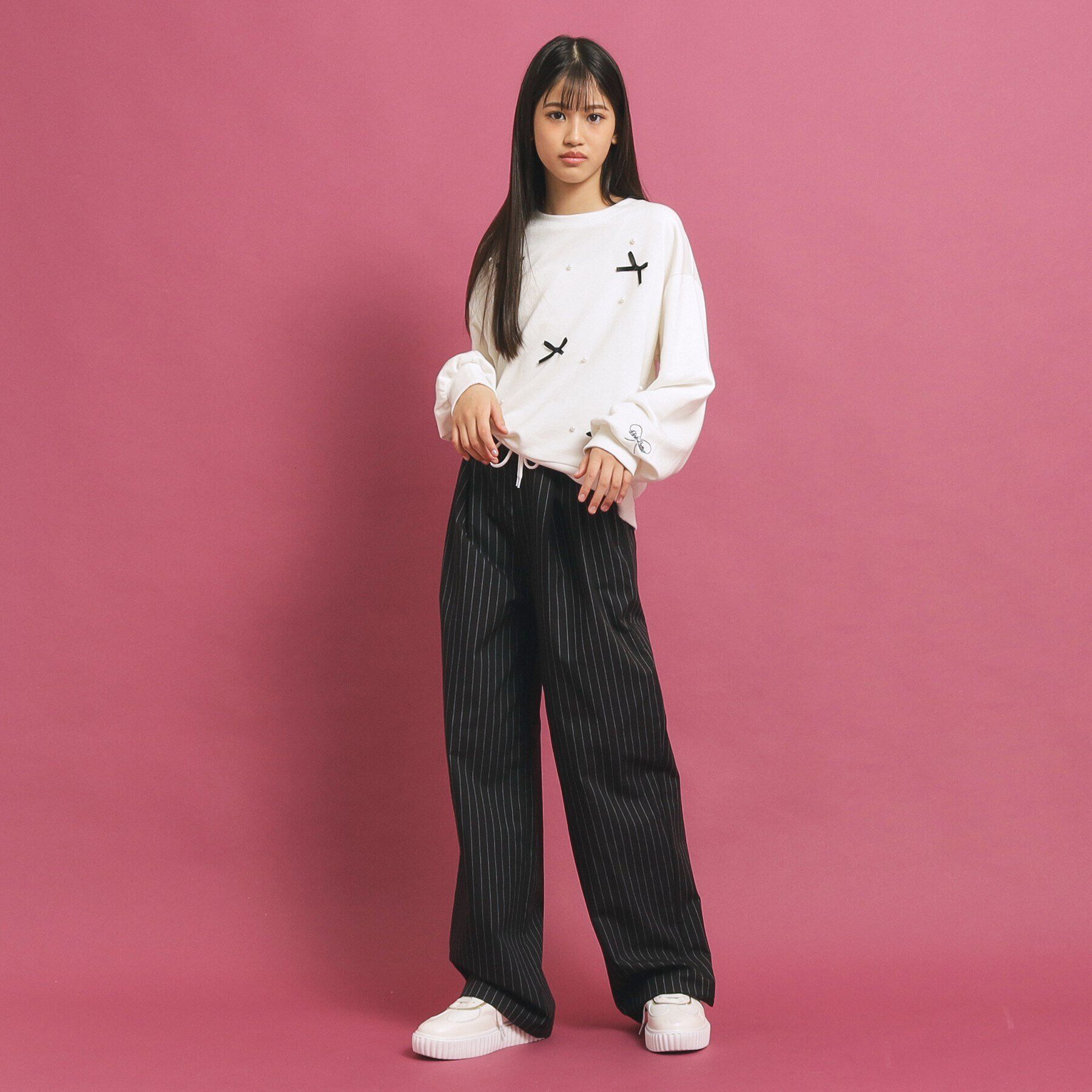 PINK-latte「ウエストレイヤード風パンツ」|その他|