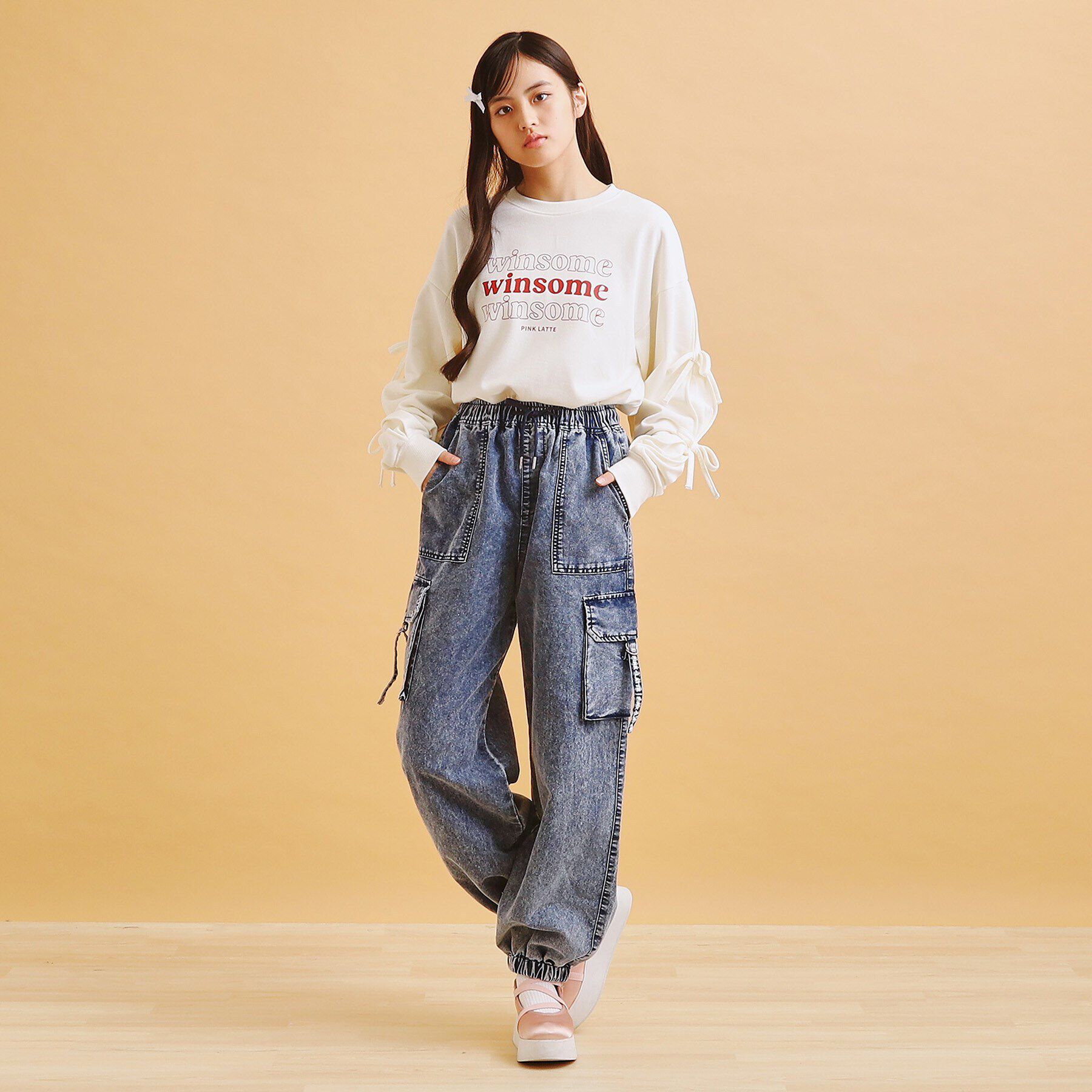 PINK-latte「デニムカーゴパンツ」|その他|